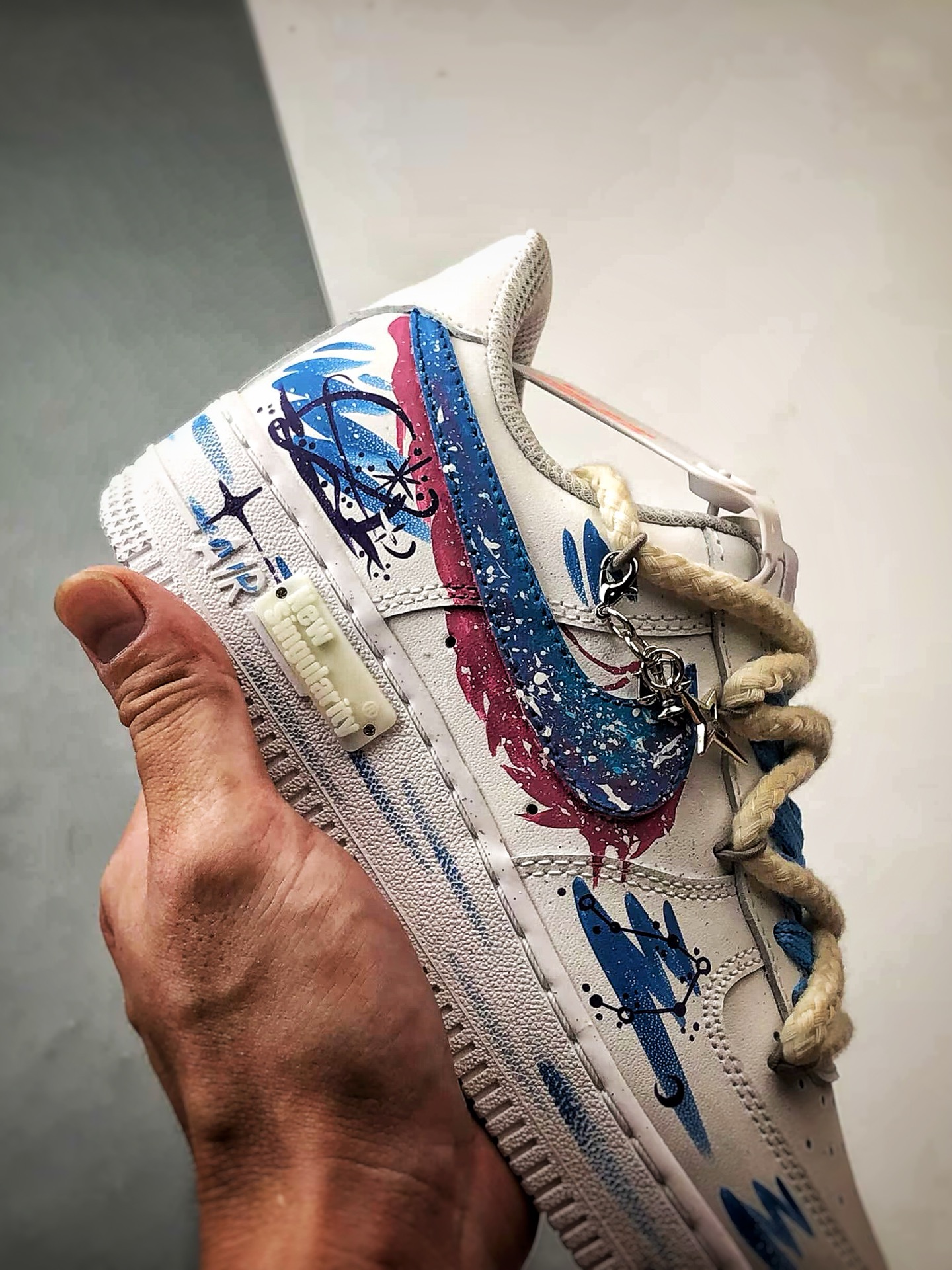 Air Force 1 '07 Low 天秤座解构 十二星座手绘涂鸦系列 空军一号定制板鞋 9231023