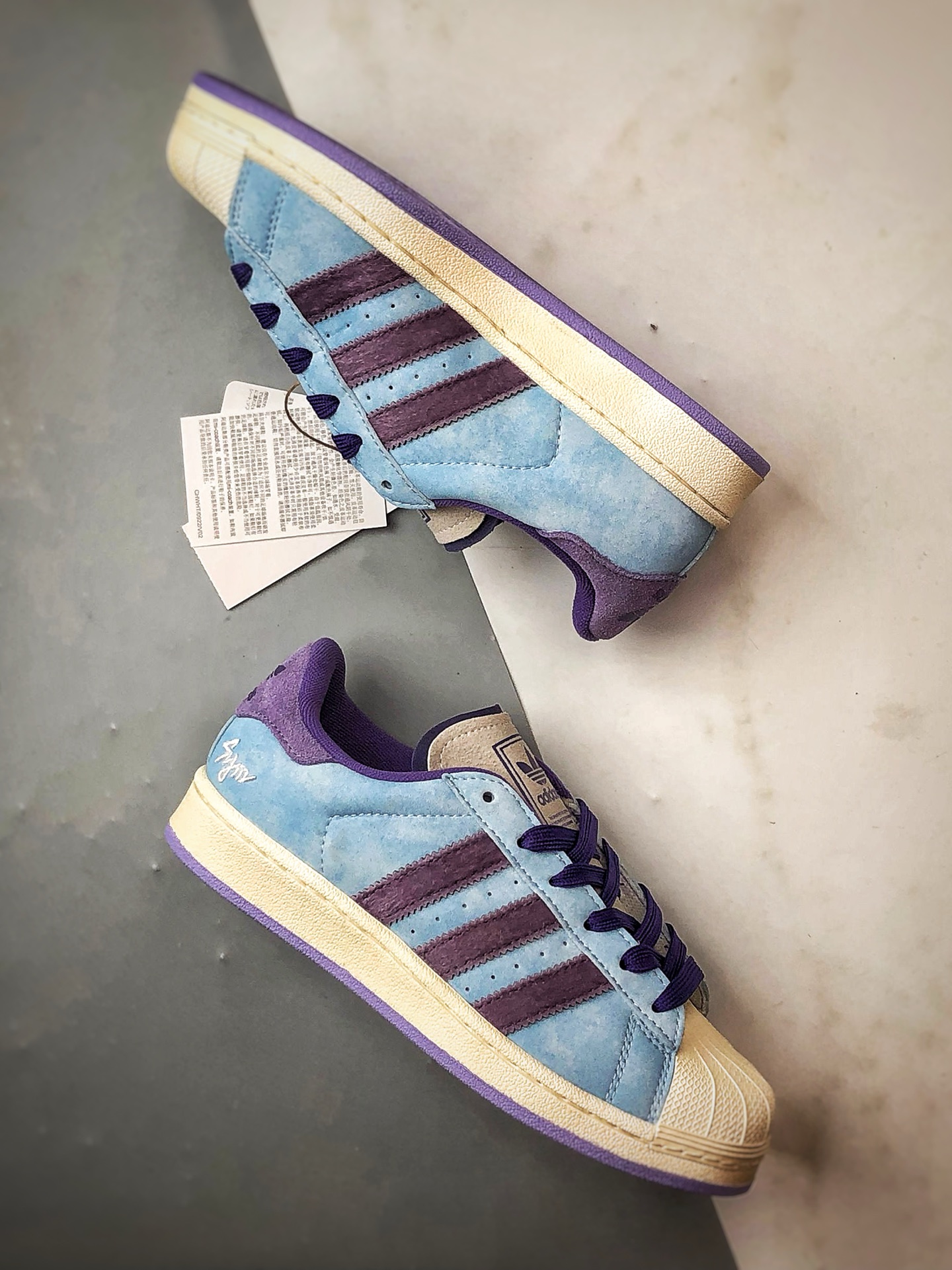 SYM x AD Originals Superstar 2 蓝紫色贝壳头 KI3533-Top High Quatity Cheap Sneakers Fashion Clothing Clothes Bags handbags Shoes of all Brand wholesale With The best Quality And Beautiful Price from China Factory Chinese suppliers wholesaler seller SYM x AD Originals Superstar 2 蓝紫色贝壳头 KI3533