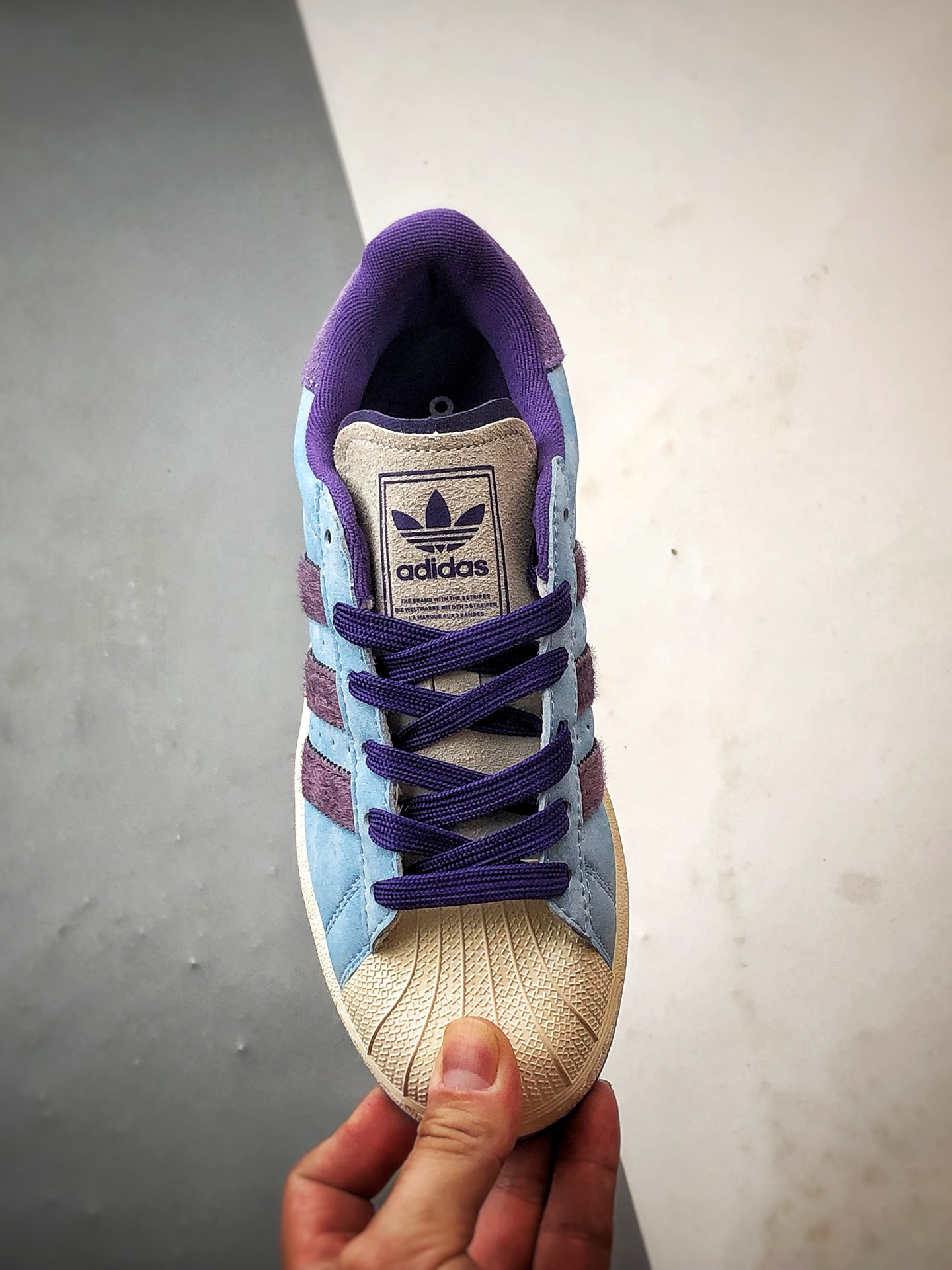 SYM x AD Originals Superstar 2 蓝紫色贝壳头 KI3533-Top High Quatity Cheap Sneakers Fashion Clothing Clothes Bags handbags Shoes of all Brand wholesale With The best Quality And Beautiful Price from China Factory Chinese suppliers wholesaler seller SYM x AD Originals Superstar 2 蓝紫色贝壳头 KI3533