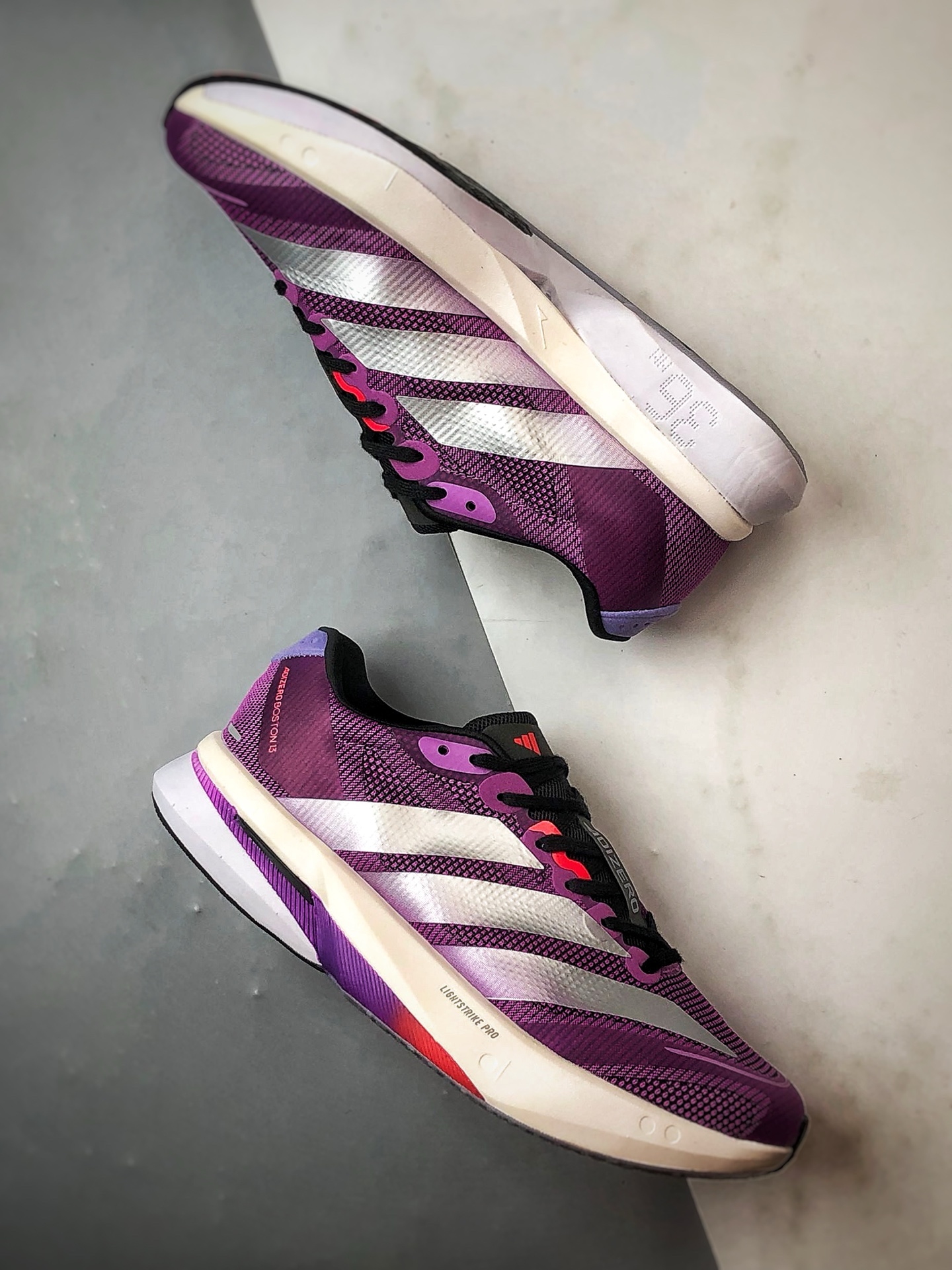 AD Adizero Boston 13 紫色 波士顿13超轻缓震玻纤柱竞速跑鞋 JS4943-Top High Quatity Cheap Sneakers Fashion Clothing Clothes Bags handbags Shoes of all Brand wholesale With The best Quality And Beautiful Price from China Factory Chinese suppliers wholesaler seller AD Adizero Boston 13 紫色 波士顿13超轻缓震玻纤柱竞速跑鞋 JS4943