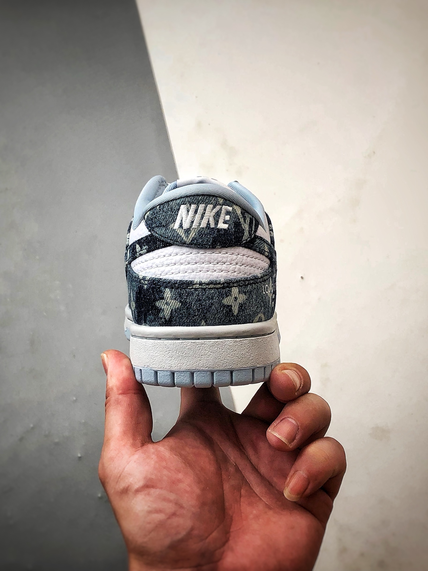 NK Dunk Low Retro ”DIY高端定制” LV印花扎染牛仔 低帮休闲运动板鞋 SC0601-475