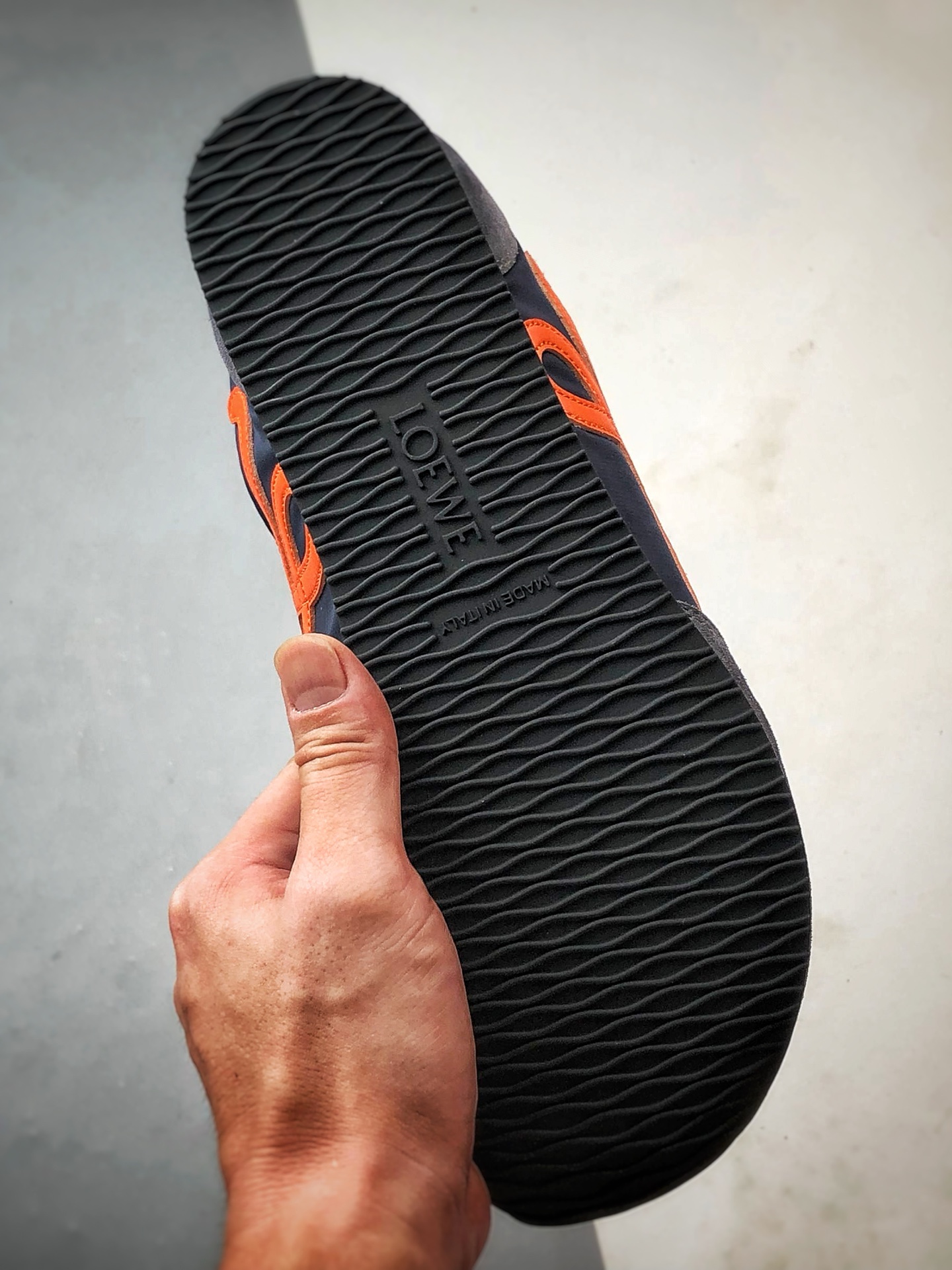 280 Loewe罗意威 Ballet Runner 2.0 灰蓝橙 复古薄底芭蕾舞风百搭运动休闲鞋