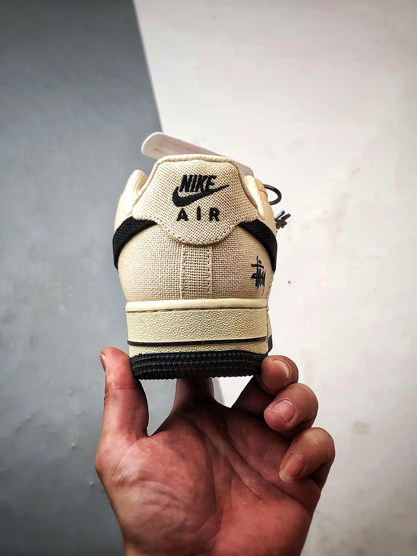 Stussy x Air Force 1 Low 麻布米黄黑 XX3168-155