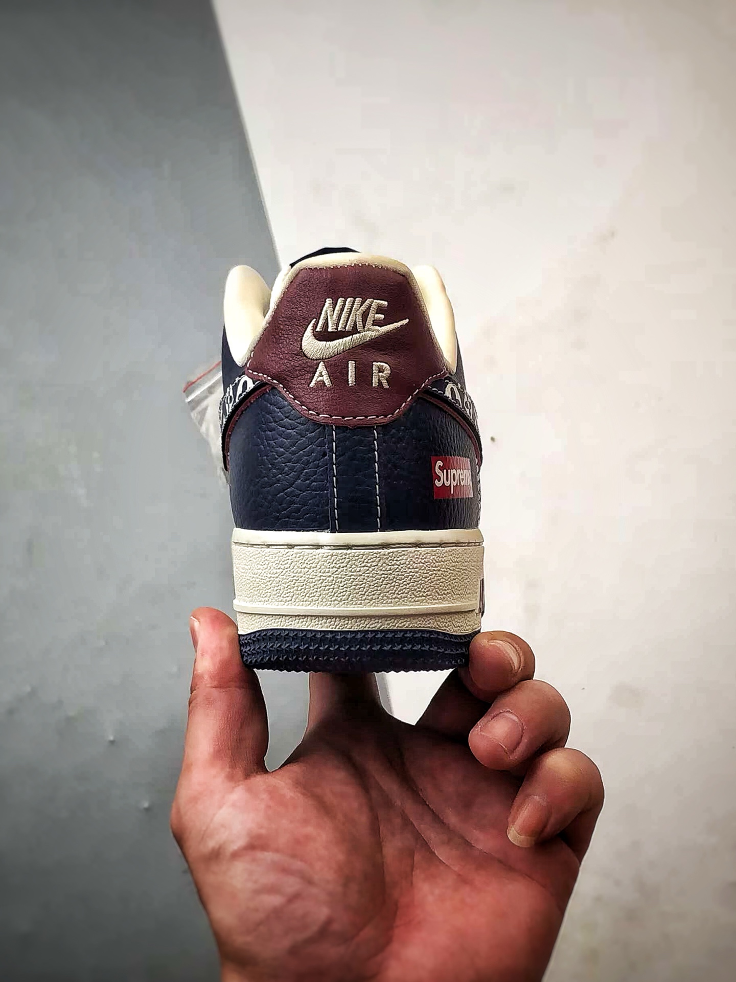 LV x Sup x Air Force 1 Low 白蓝酒红 YF9511-801