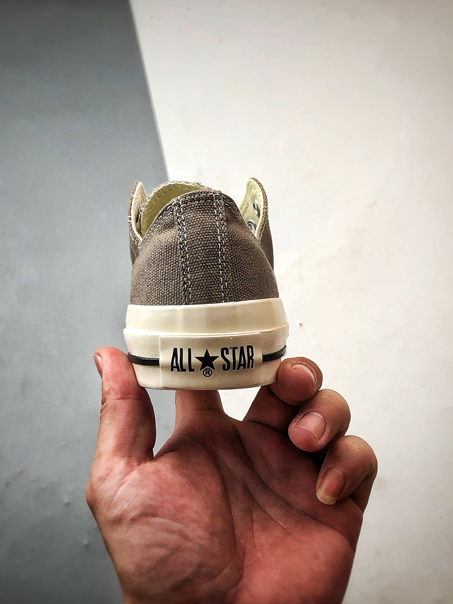 150 Converse All Star SQUARETOE OX 灰褐色 匡威新款 日本限定新款方头系列休闲帆布鞋 31316152