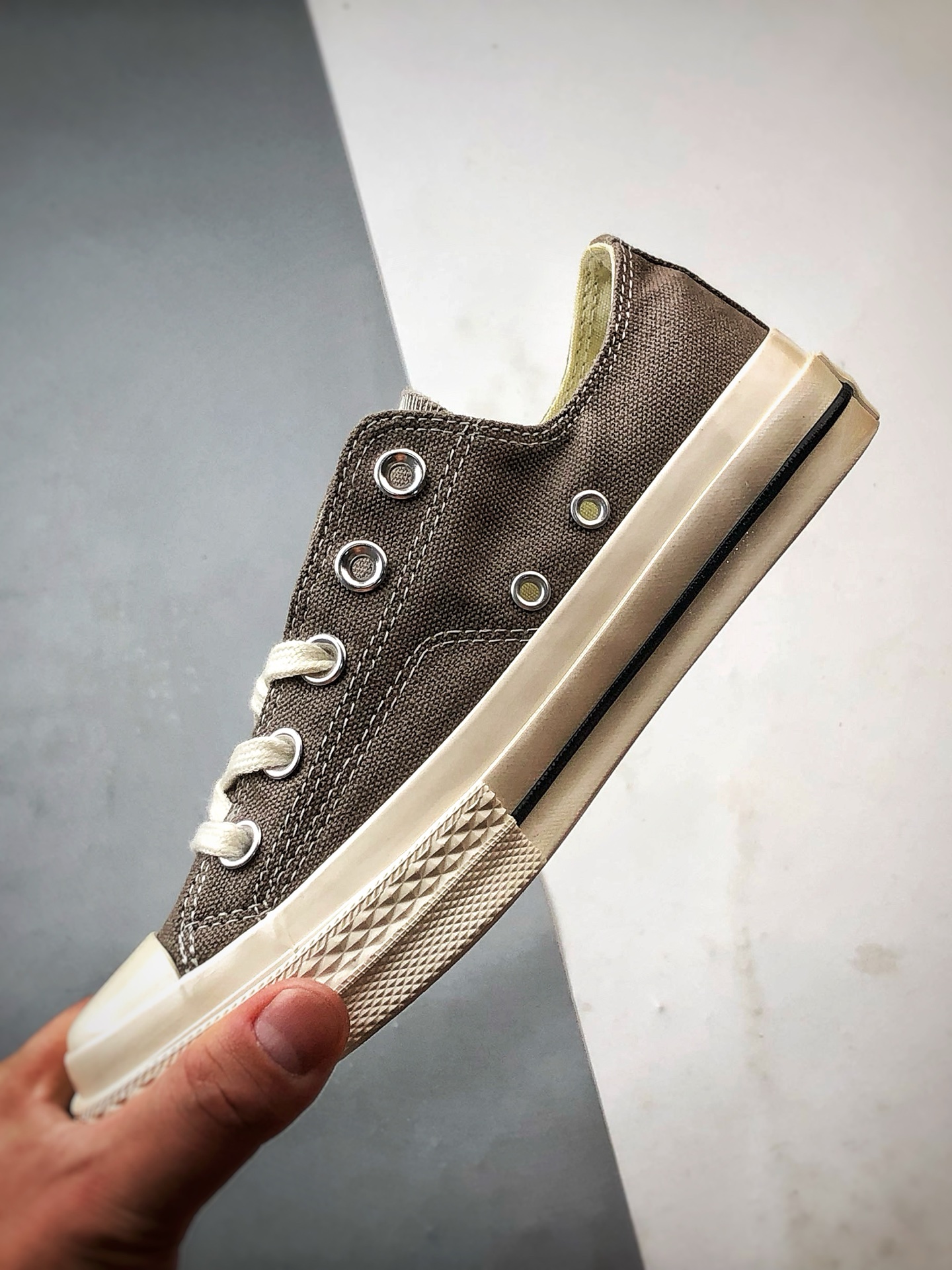 150 Converse All Star SQUARETOE OX 灰褐色 匡威新款 日本限定新款方头系列休闲帆布鞋 31316152