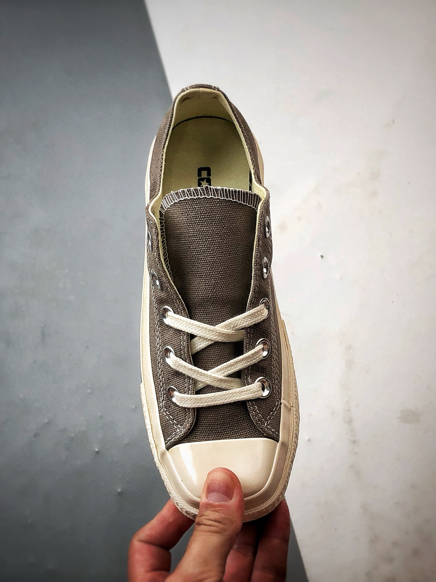 150 Converse All Star SQUARETOE OX 灰褐色 匡威新款 日本限定新款方头系列休闲帆布鞋 31316152