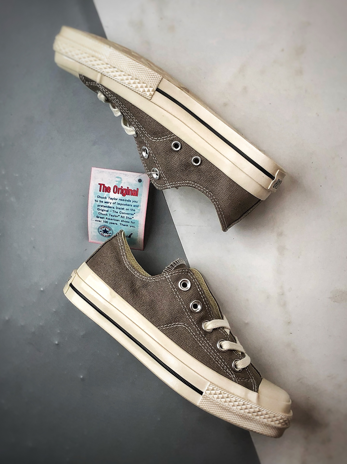150 Converse All Star SQUARETOE OX 灰褐色 匡威新款 日本限定新款方头系列休闲帆布鞋 31316152