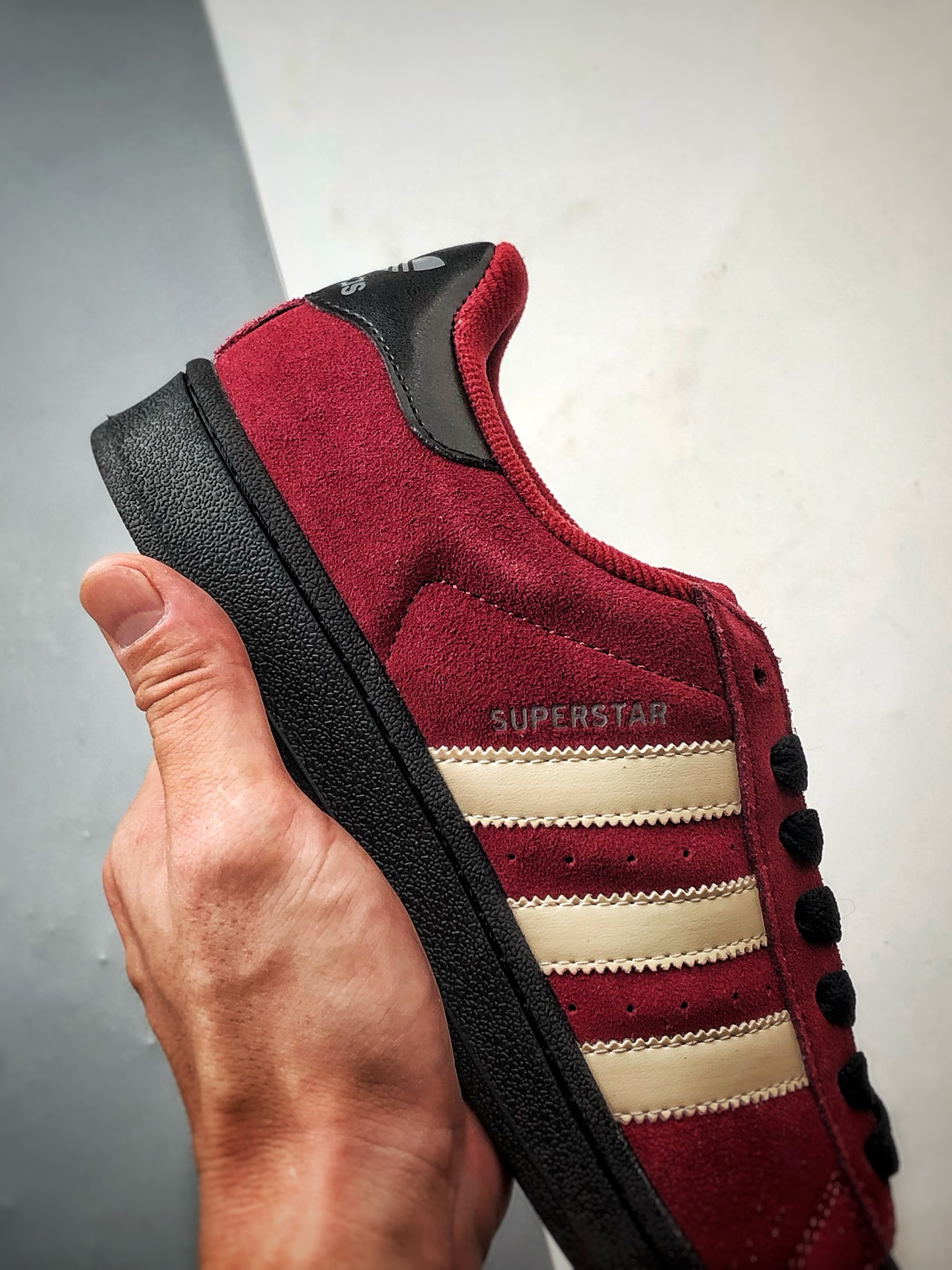 AD Originals Superstar 2 深红色贝壳头 JQ3220