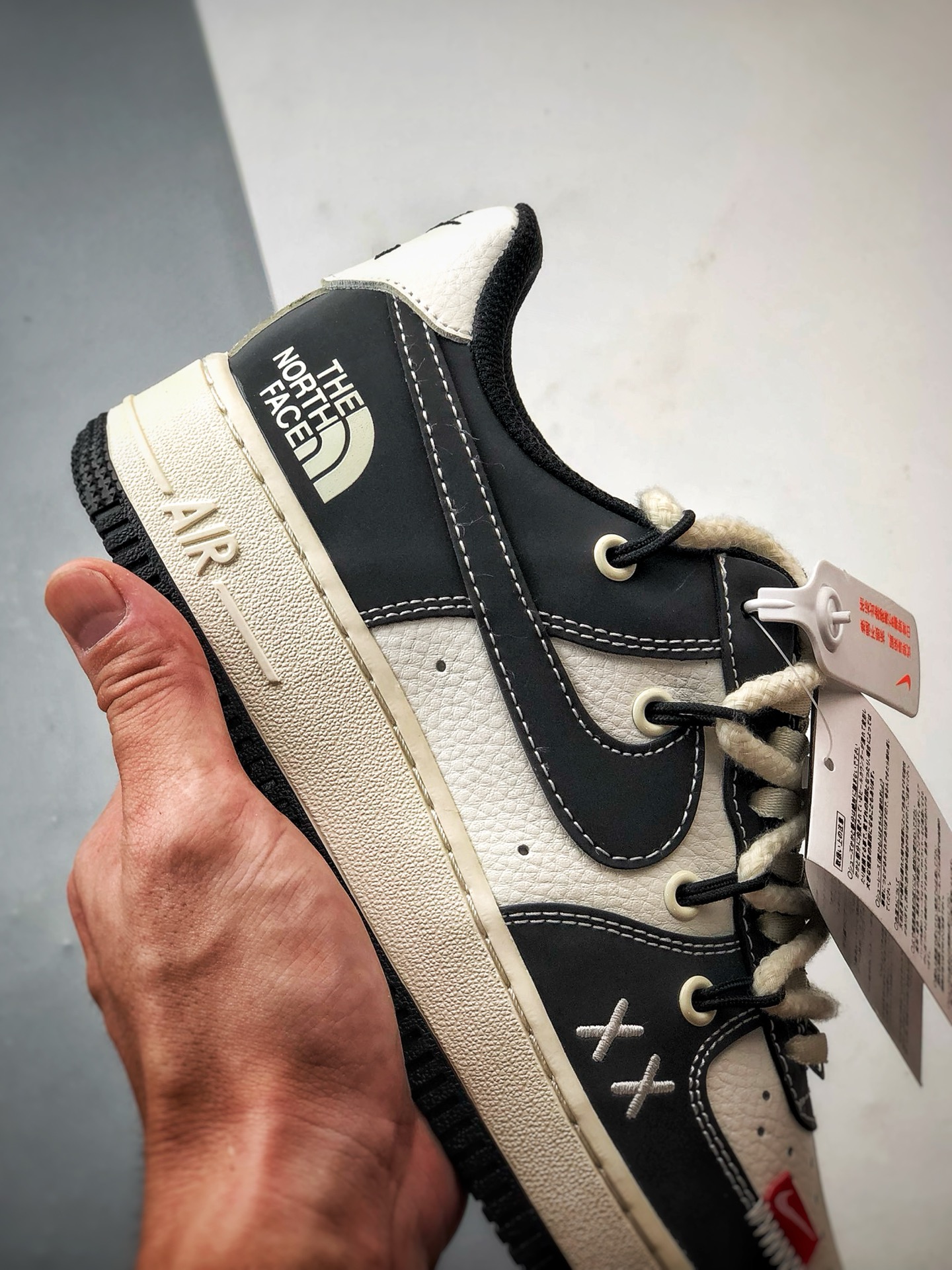 TNF x Air Force 1 Low 3M黑灰反光解构 AM1588-017