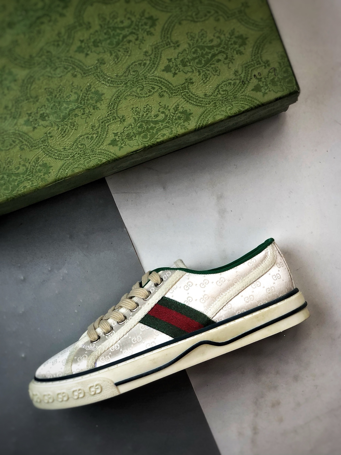 280 纯原级别 福利特价 G家 Tennis 1977 Print Sneaker 白色 低帮帆布印花复古时尚休闲运动板鞋