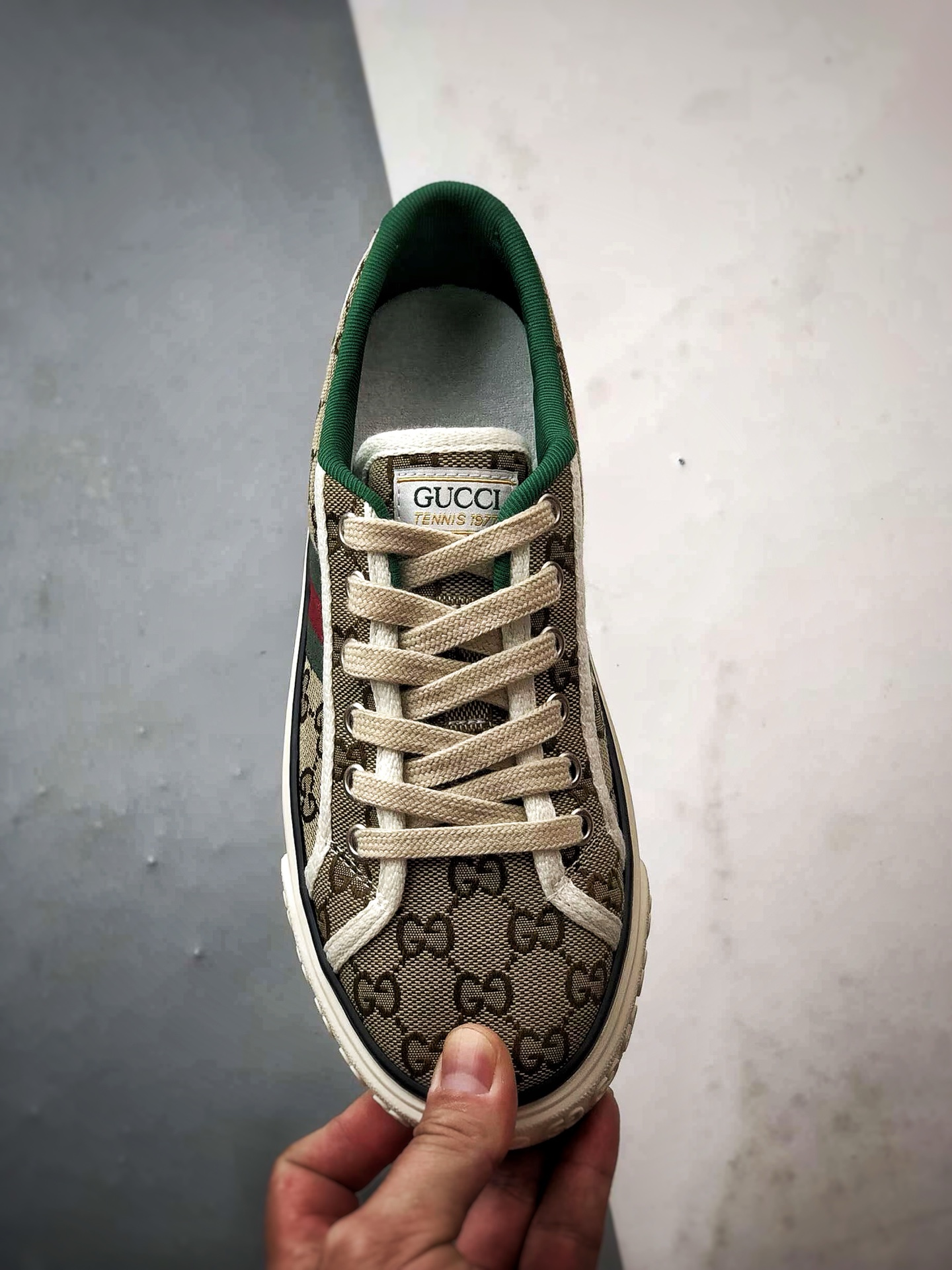 280 纯原级别 福利特价 G家 Tennis 1977 Print Sneaker 乌木色 低帮帆布印花复古时尚休闲运动板鞋