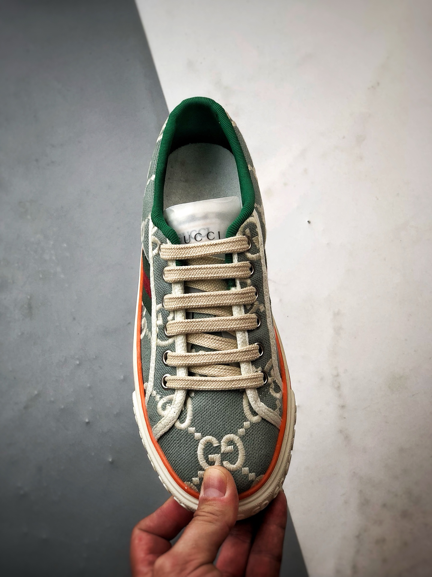 280 纯原级别 福利特价 G家 Tennis 1977 Print Sneaker 浅蓝色 低帮帆布印花复古时尚休闲运动板鞋