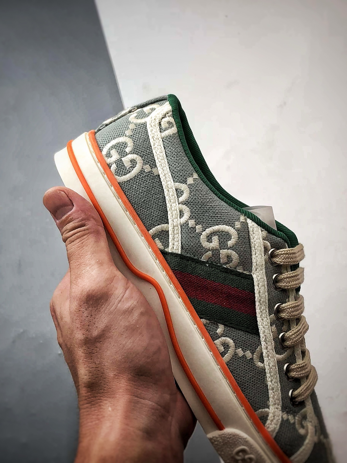 280 纯原级别 福利特价 G家 Tennis 1977 Print Sneaker 浅蓝色 低帮帆布印花复古时尚休闲运动板鞋