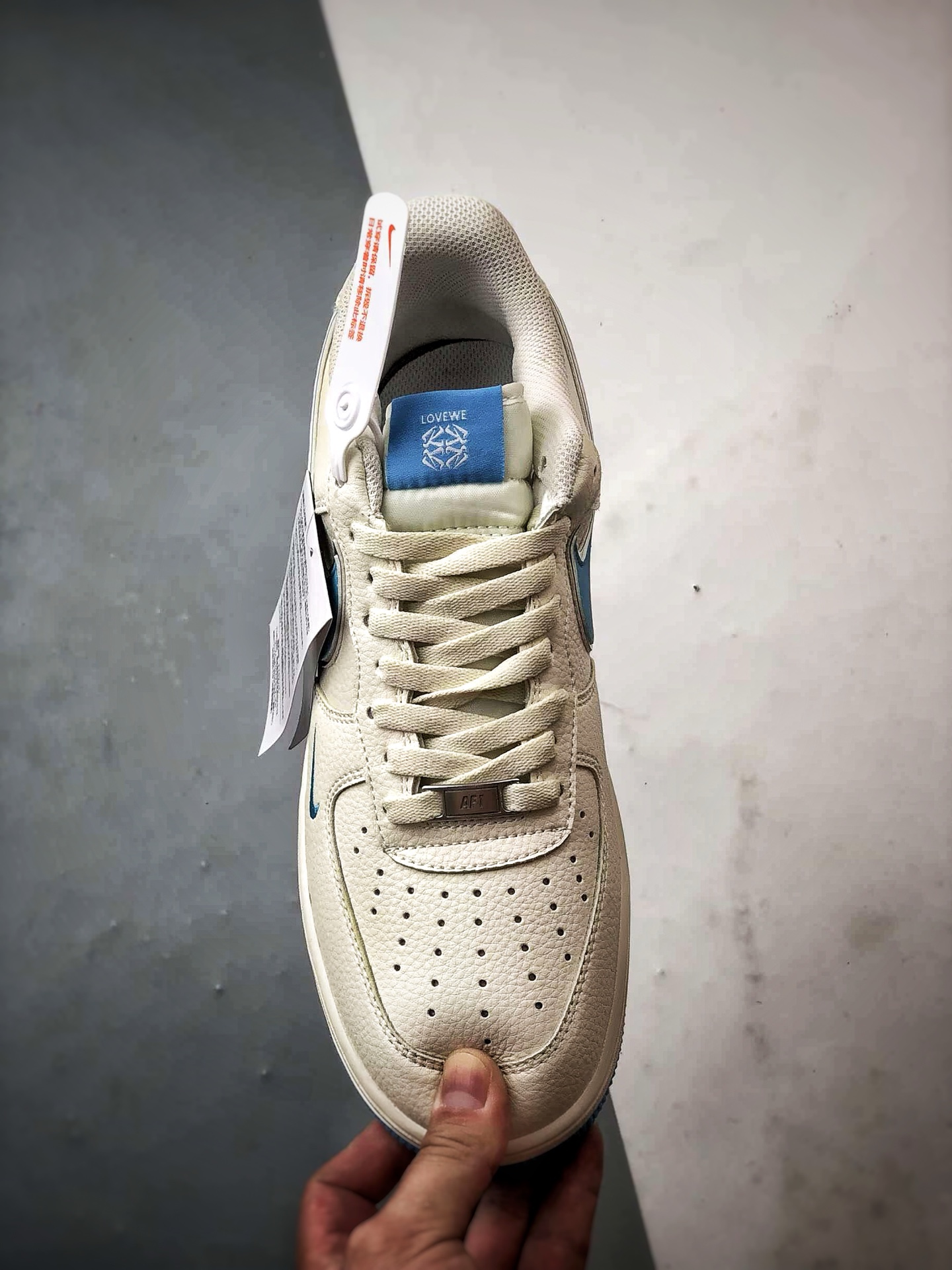 Leo x Air Force 1 Low 米白蓝 BZ6880-106