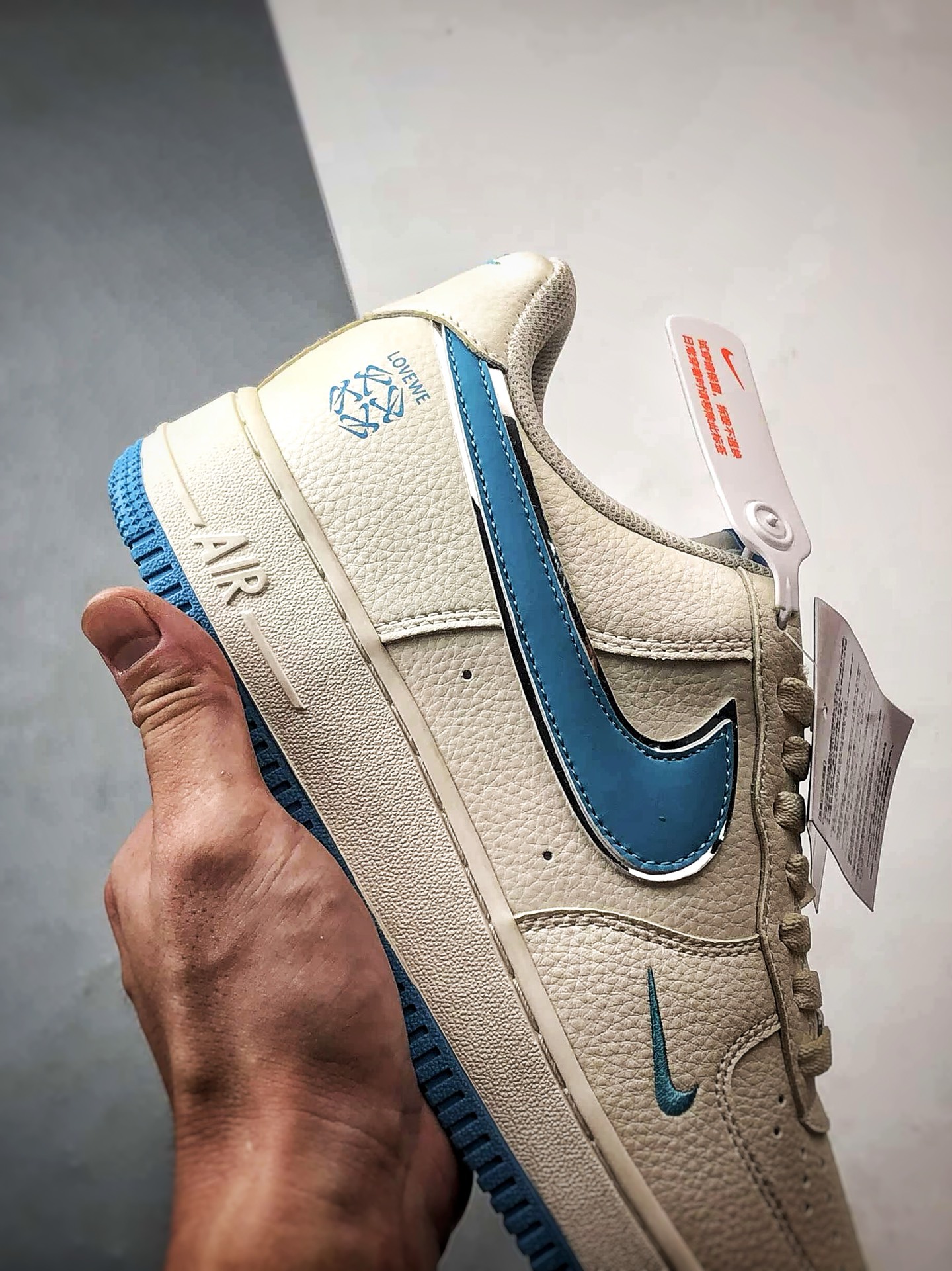 Leo x Air Force 1 Low 米白蓝 BZ6880-106