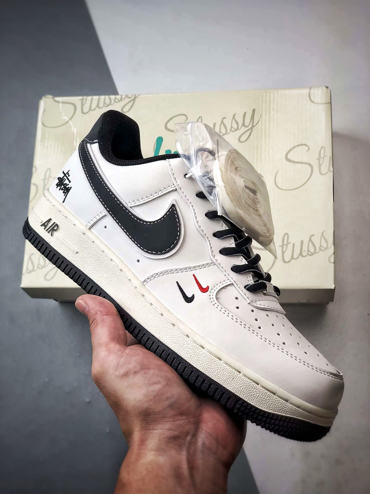 Stussy x Air Force 1 Low 白黑小双钩 CS5288-037