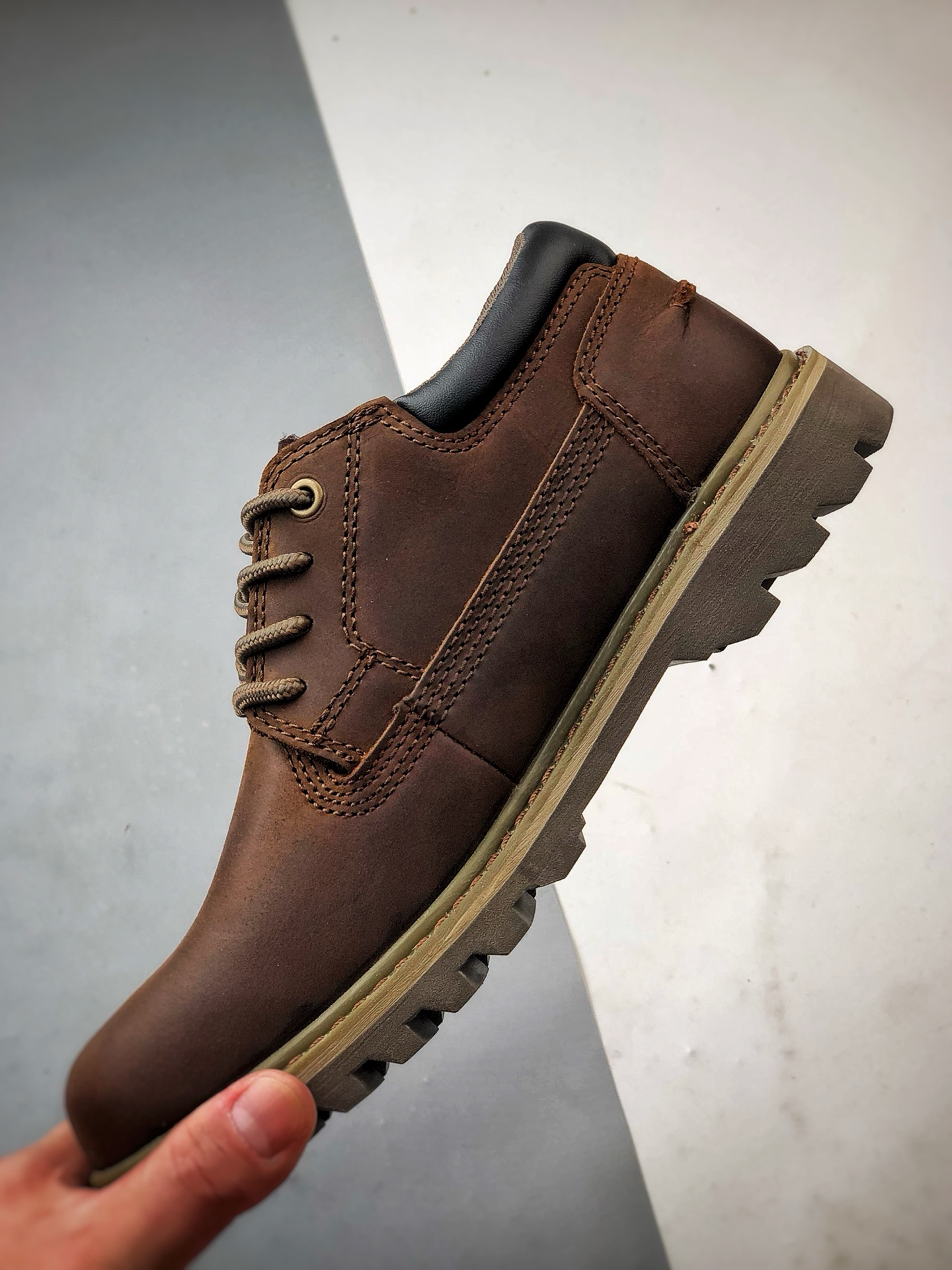 280 CAT/卡特 硬汉推土机品牌 户外工装轻底低帮休闲系带大黄靴 P726563