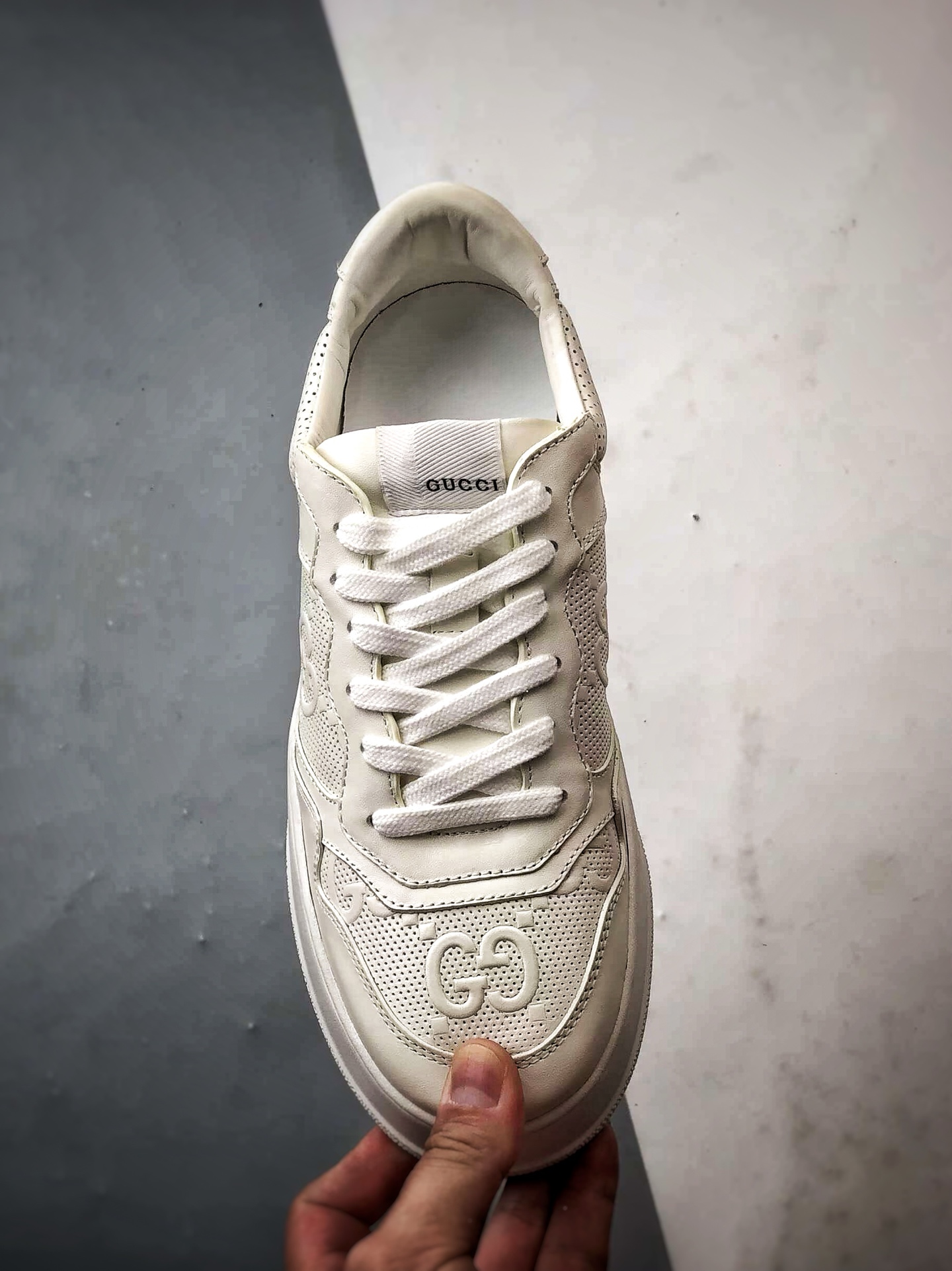 480 Chunky B Sneaker系列 白色 低帮厚底增高休闲时尚饼干鞋