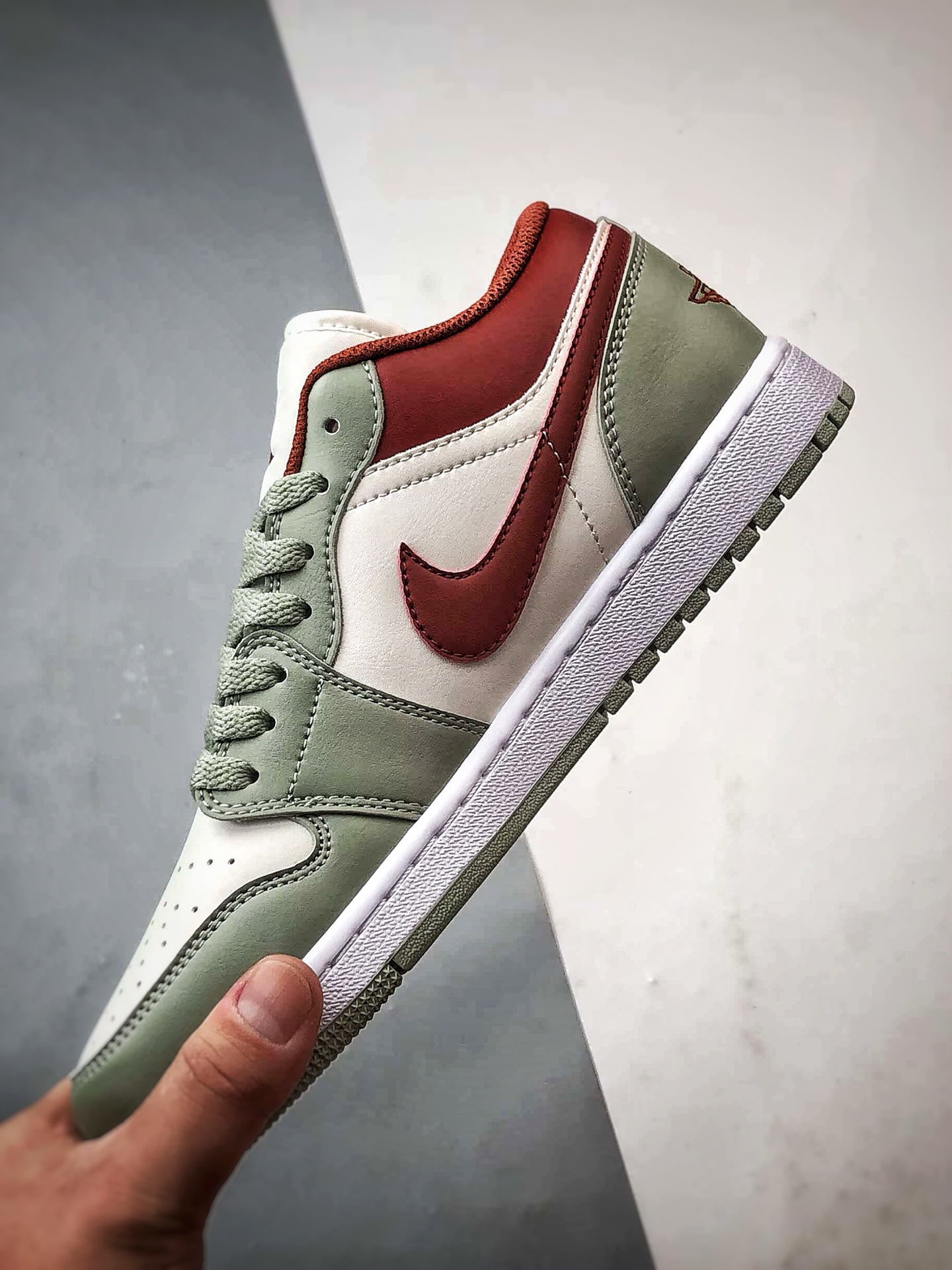 Air Jordan 1 Low 白绿红 553558-133