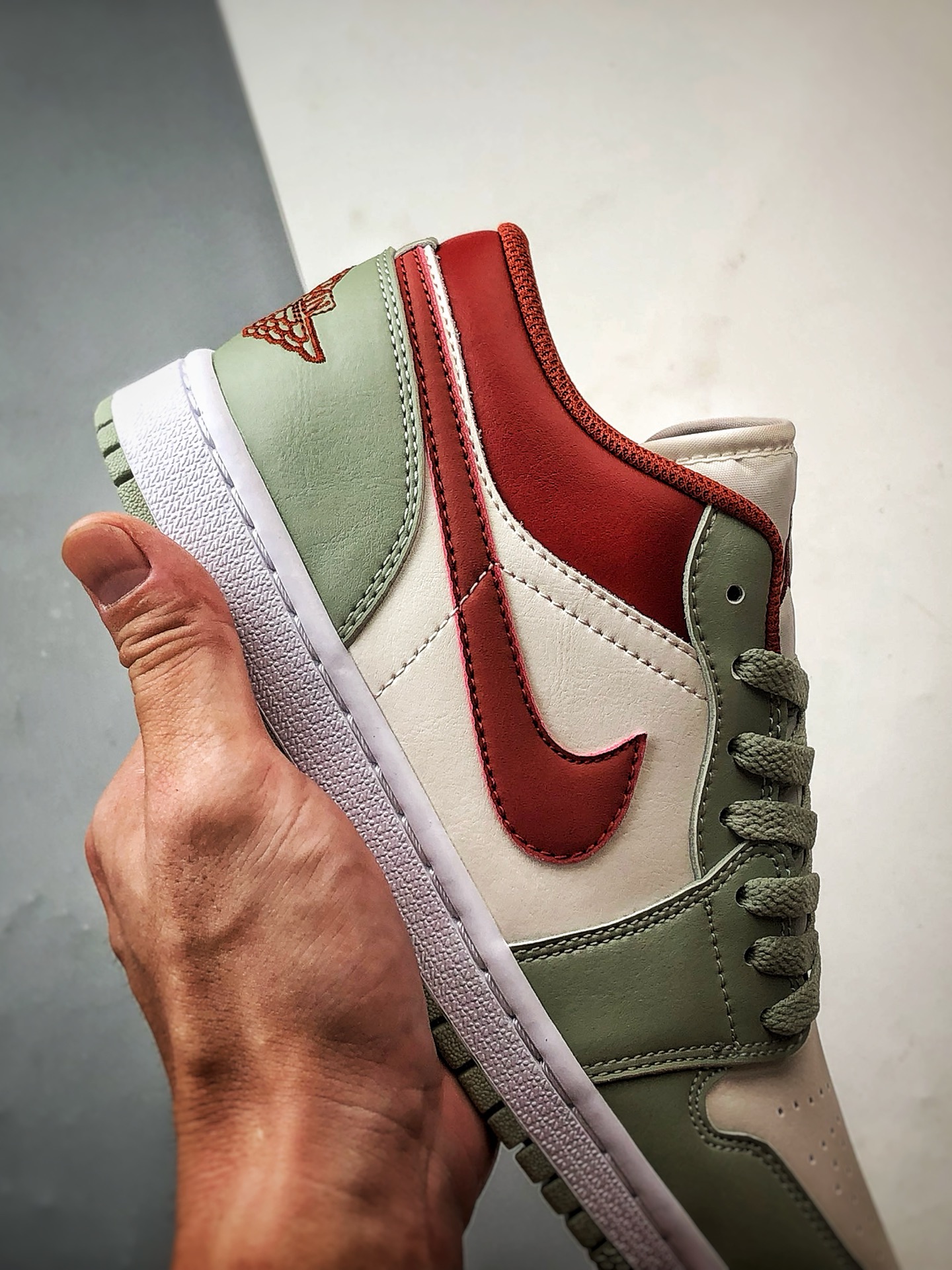 Air Jordan 1 Low 白绿红 553558-133