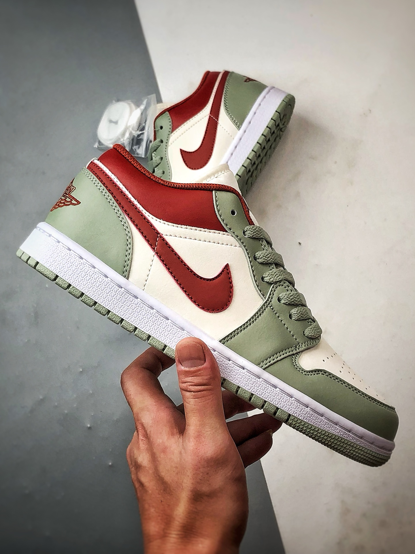 Air Jordan 1 Low 白绿红 553558-133