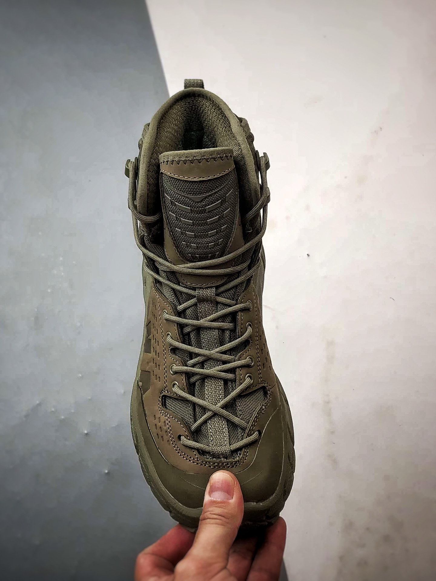 450 Hoka One One Tor Uitra High 棕绿 托亚潮流户外高帮越野登山功能鞋 1129958-BOIG