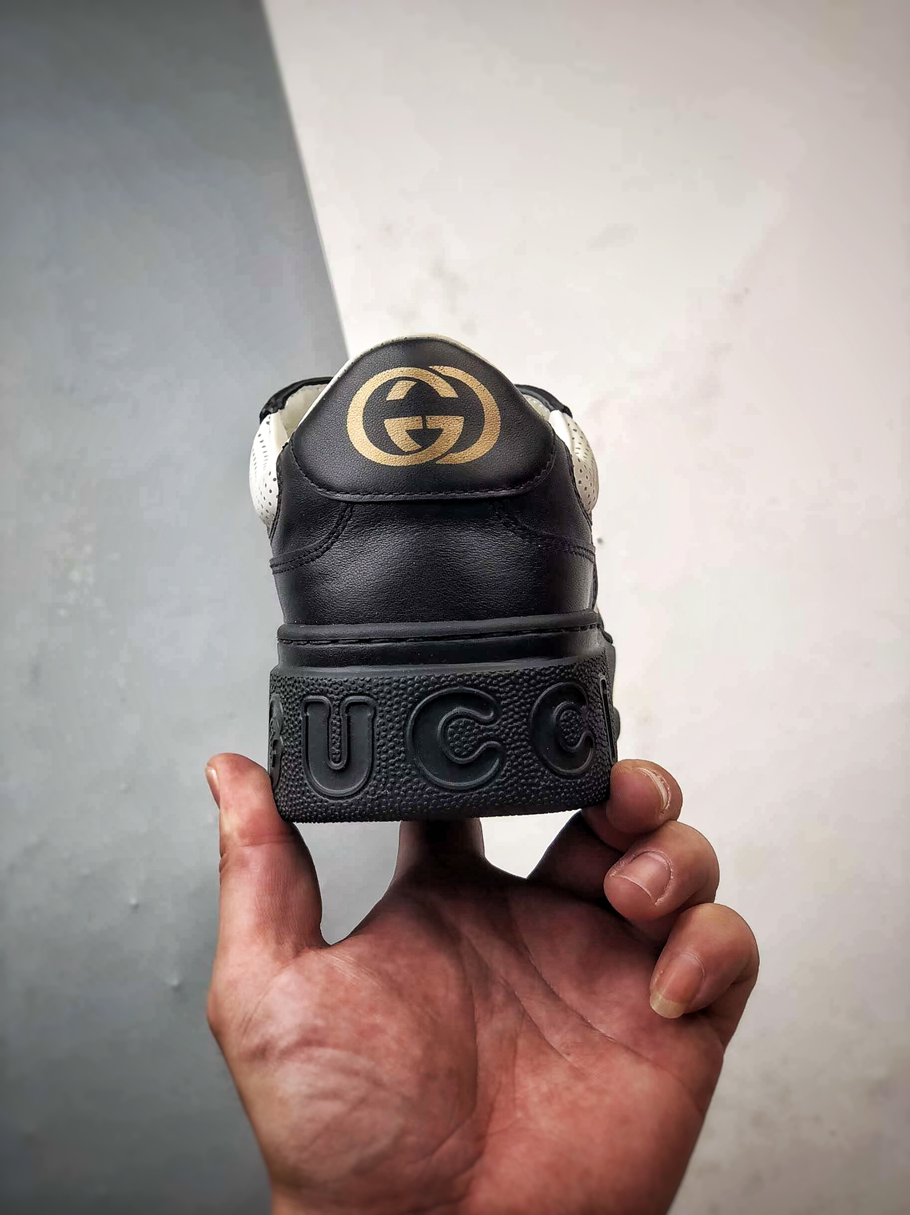 480 Chunky B Sneaker系列 黑白 低帮厚底增高休闲时尚饼干鞋