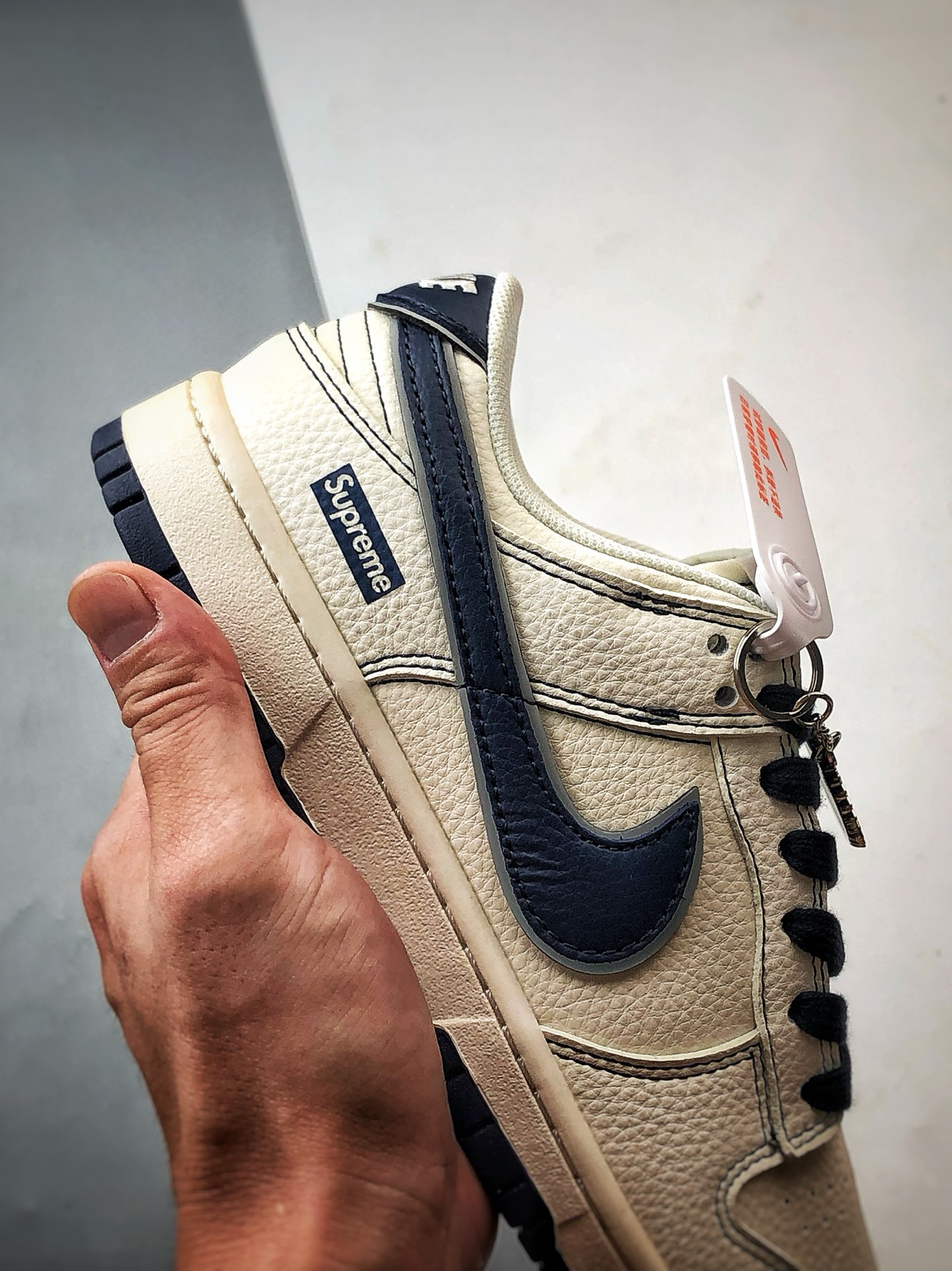 NK Dunk Low Retro ”DIY高端定制” Sup米白藏青 低帮休闲运动板鞋 SM6668-116