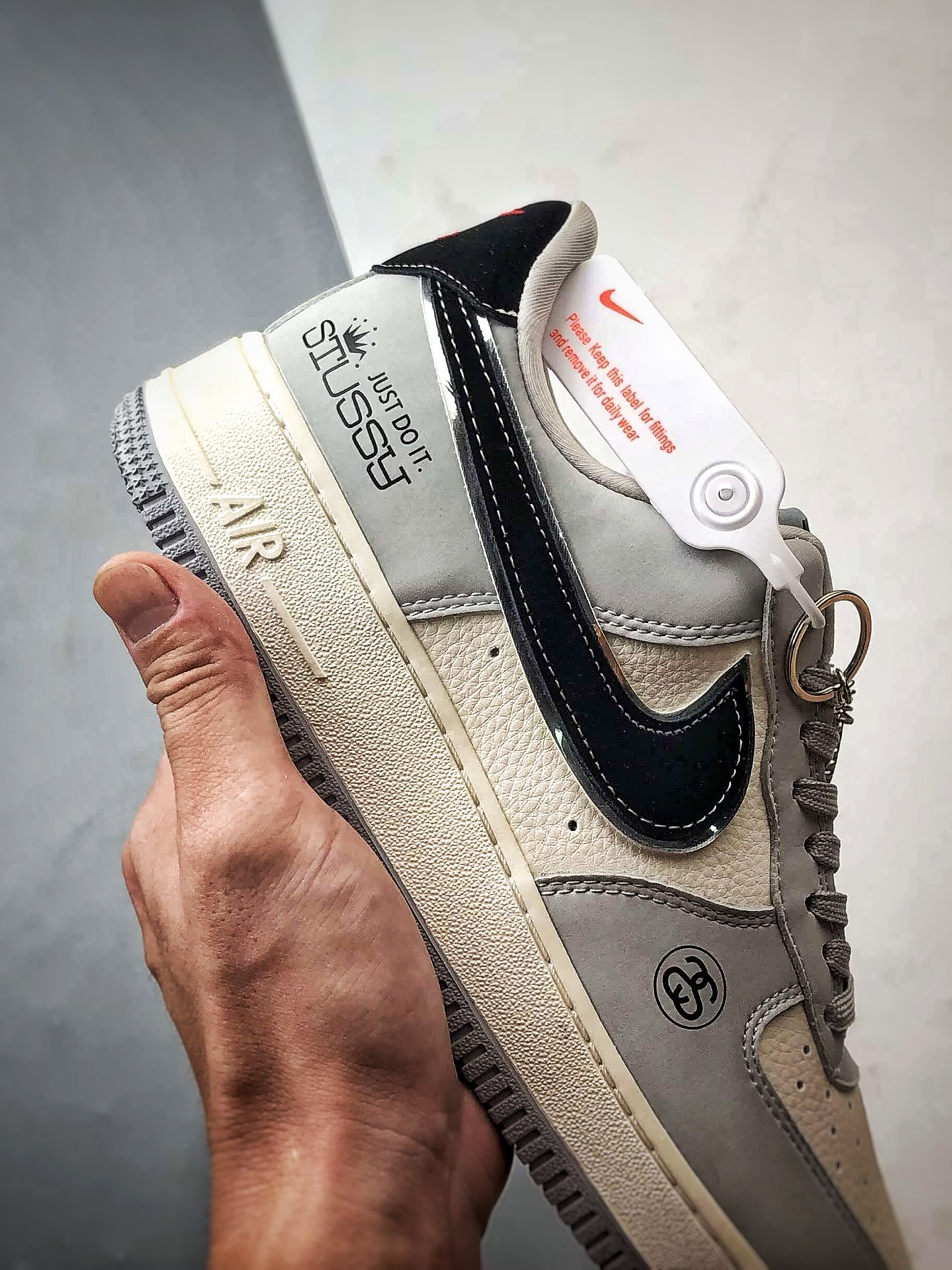 Stussy x Air Force 1 Low 米灰黑 DK0188-085