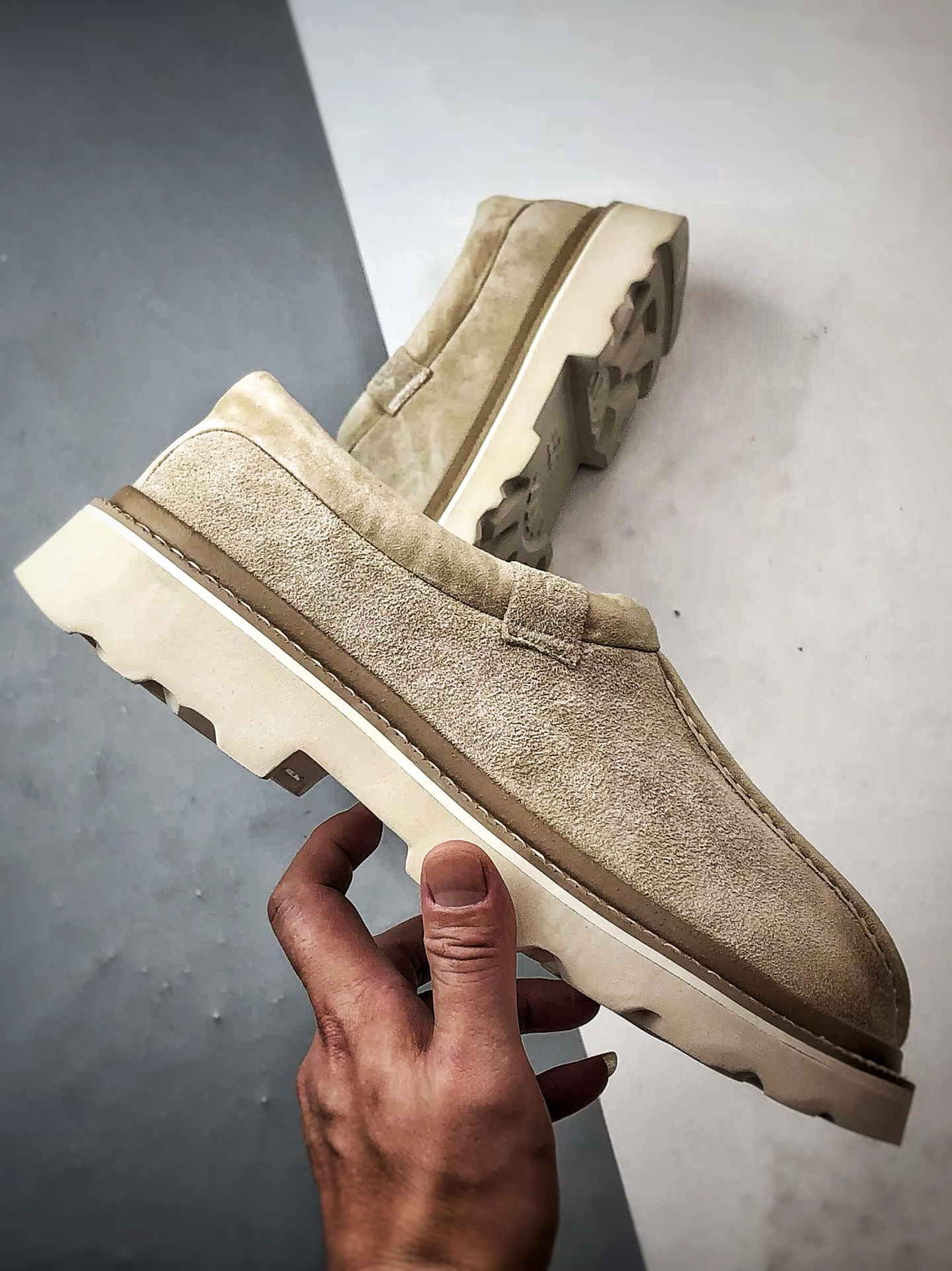 UGG Hybird 塔斯曼系列 米色 2025新款 低帮一脚蹬生活休闲鞋