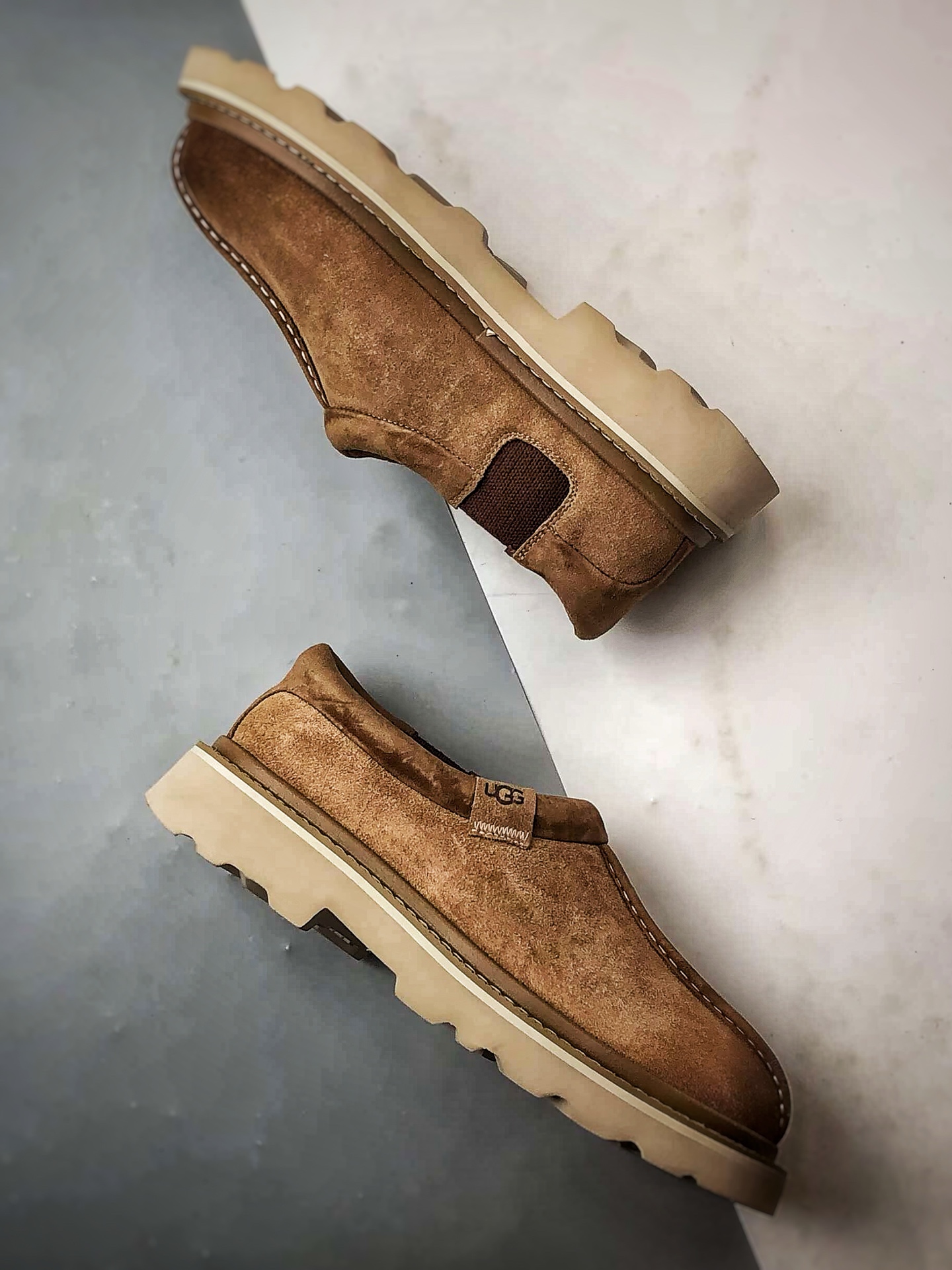 UGG Hybird 塔斯曼系列 棕色 2025新款 低帮一脚蹬生活休闲鞋