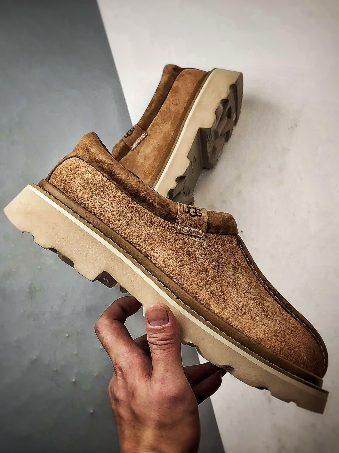 UGG Hybird 塔斯曼系列 棕色 2025新款 低帮一脚蹬生活休闲鞋