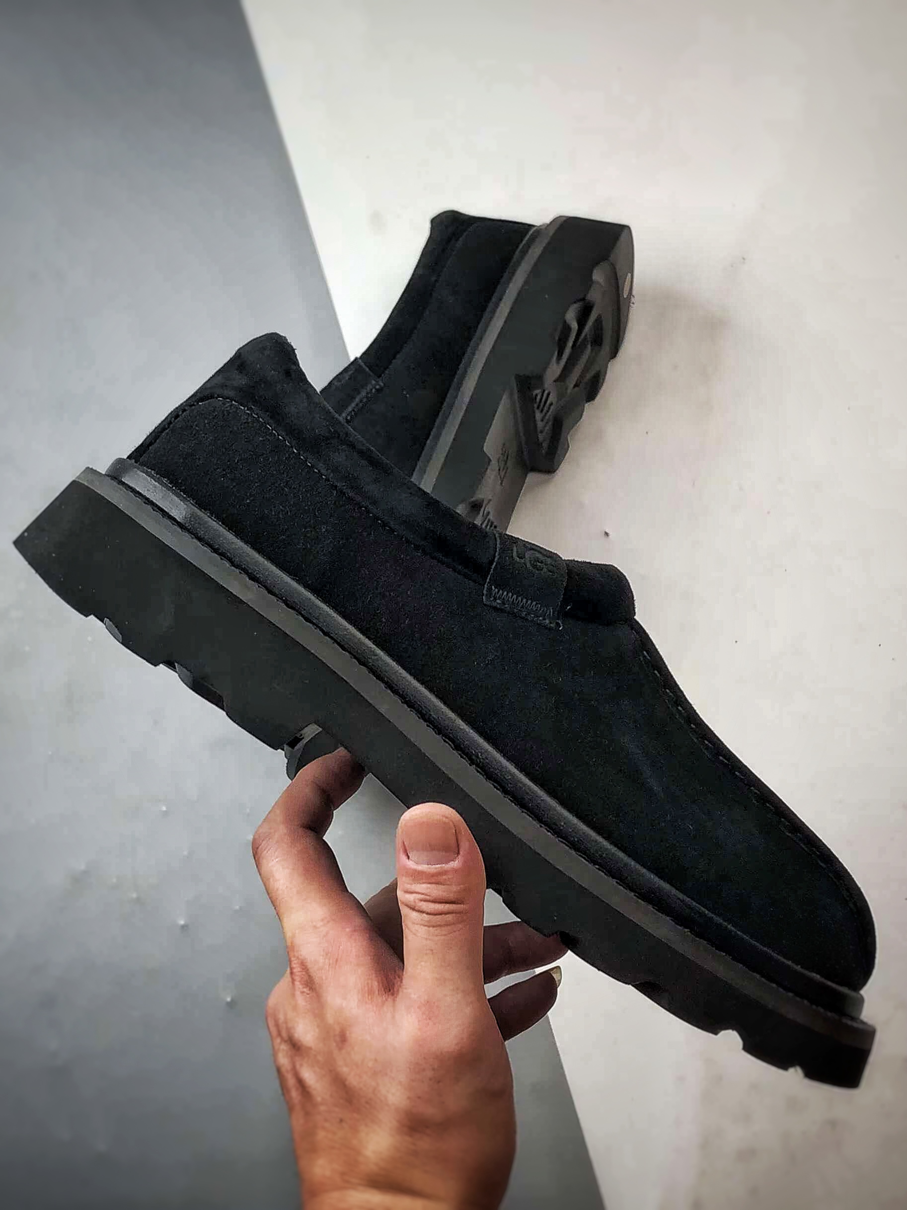 UGG Hybird 塔斯曼系列 黑色 2025新款 低帮一脚蹬生活休闲鞋