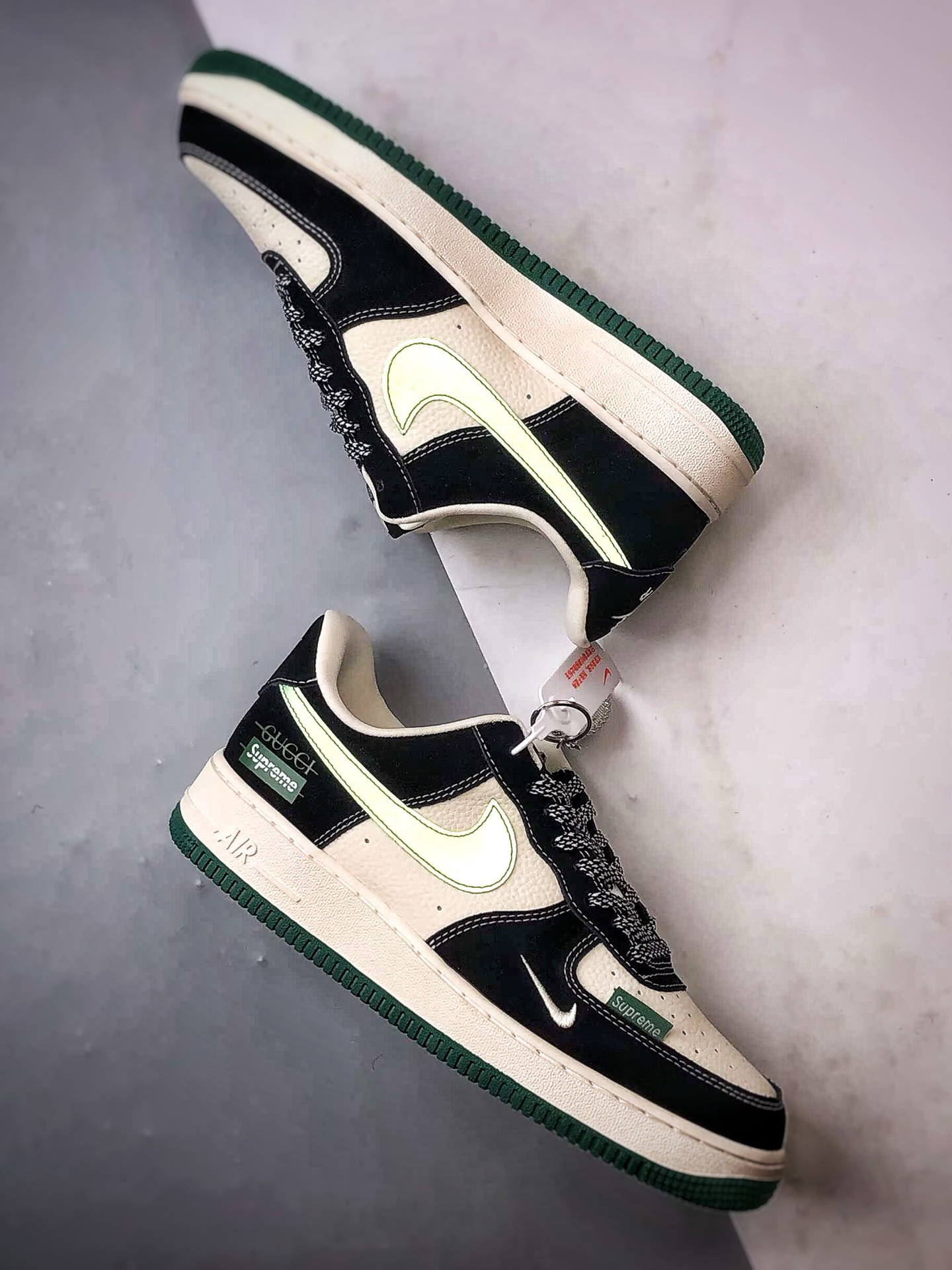 Gucci x Sup x Air Force 1 Low 米黑绿 KJ1688-017