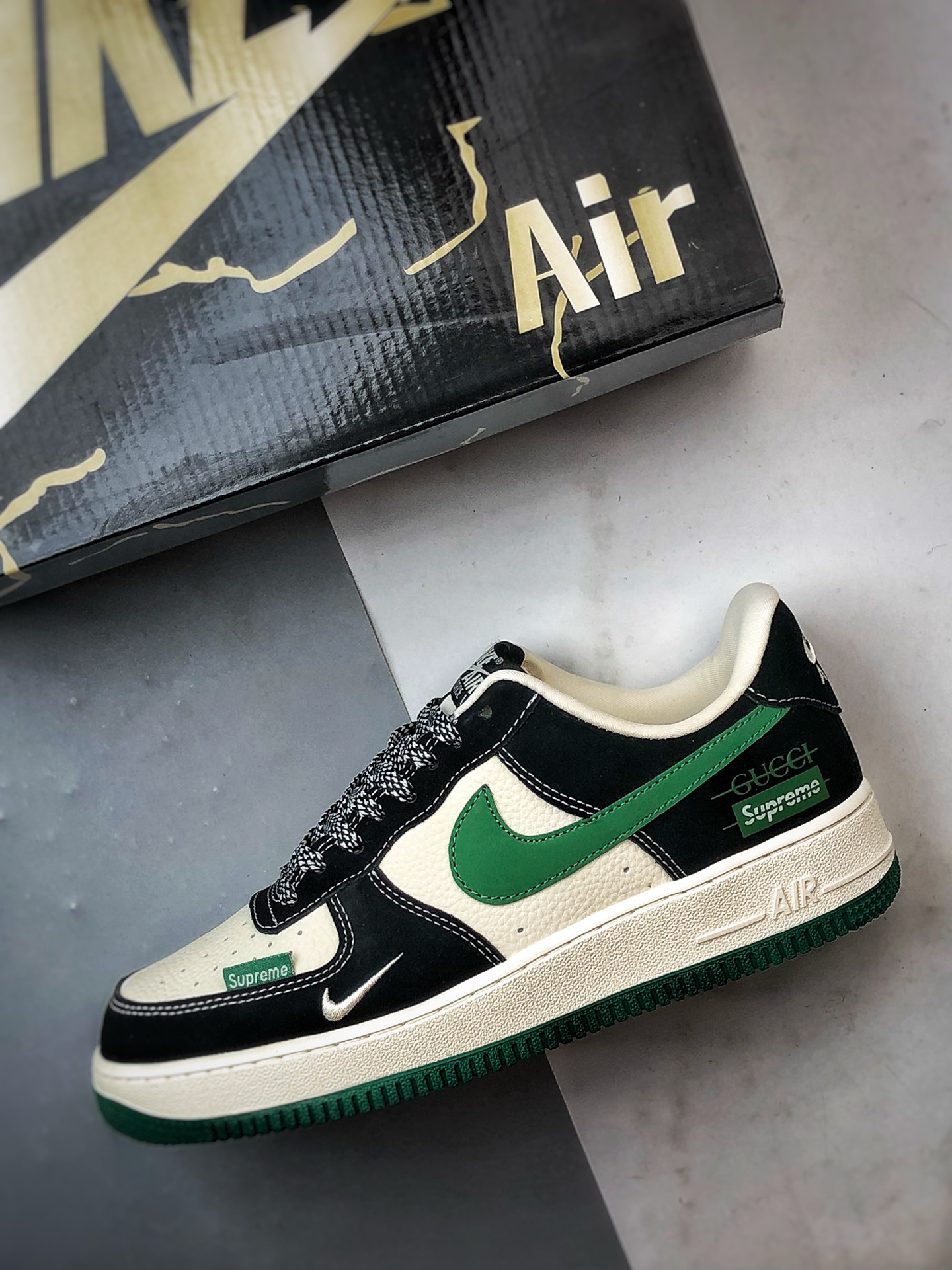 Gucci x Sup x Air Force 1 Low 米黑绿 KJ1688-017