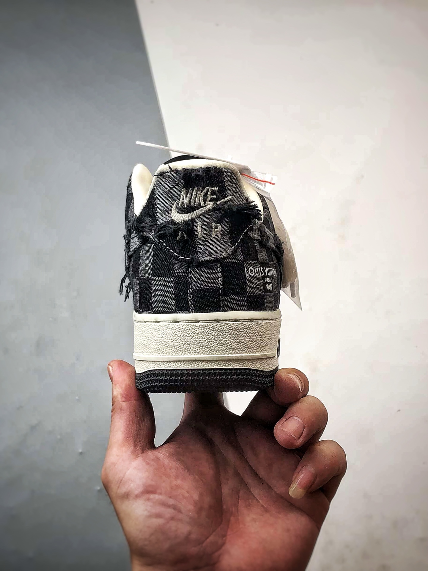 LV x Air Force 1 Low 黑灰牛仔棋盘格 YF9511-817