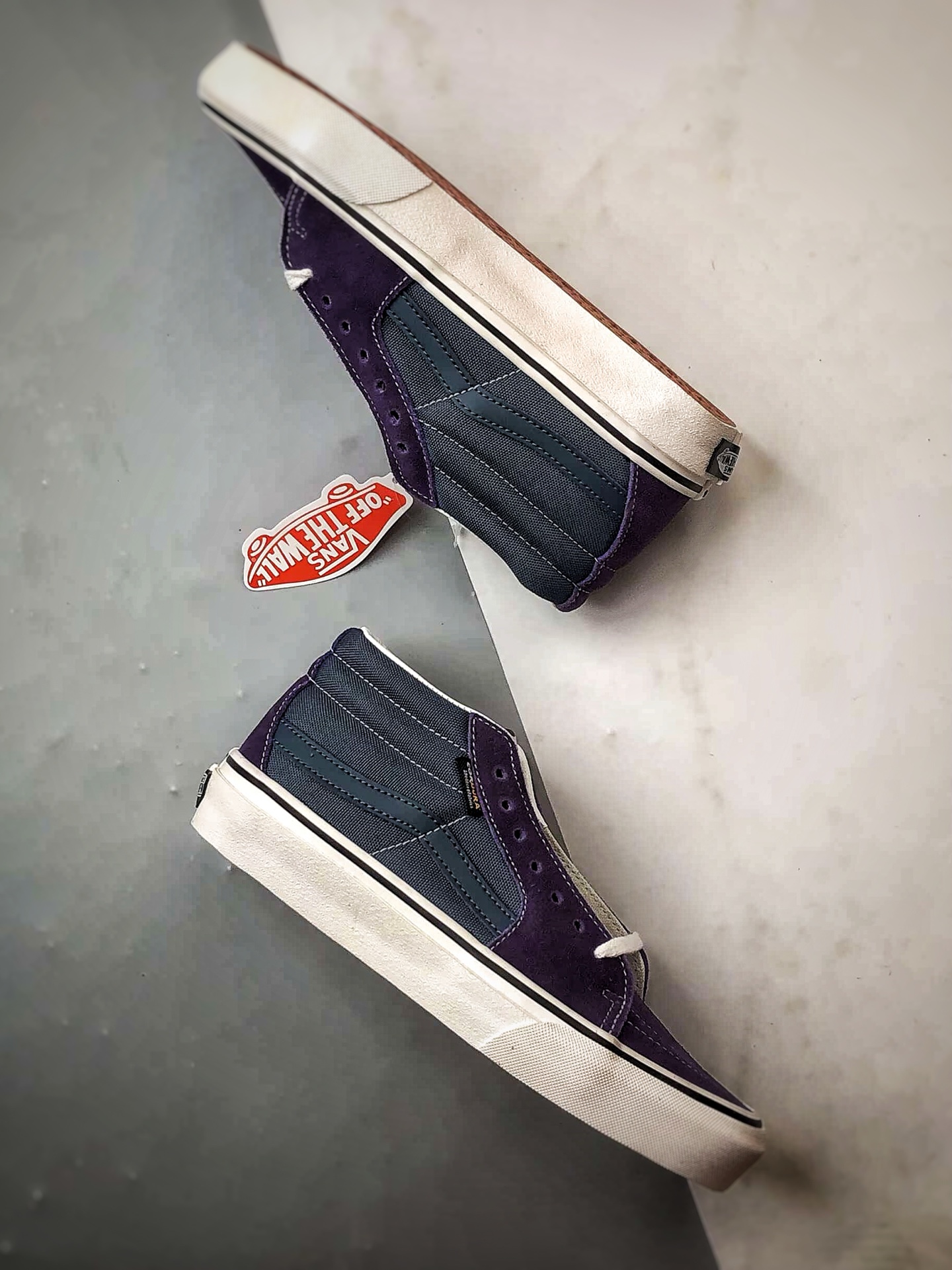 Vans SK8-Mid 蓝紫拼接 万斯新款 复古中帮硫化帆布鞋-High Quatity Cheap Brand wholesale wholesaler seller Clothes Bags handbags Sneakers Top Fashion Clothing Shoes from China Factory Chinese suppliers best Quality Beautiful Price Vans SK8-Mid 蓝紫拼接 万斯新款 复古中帮硫化帆布鞋