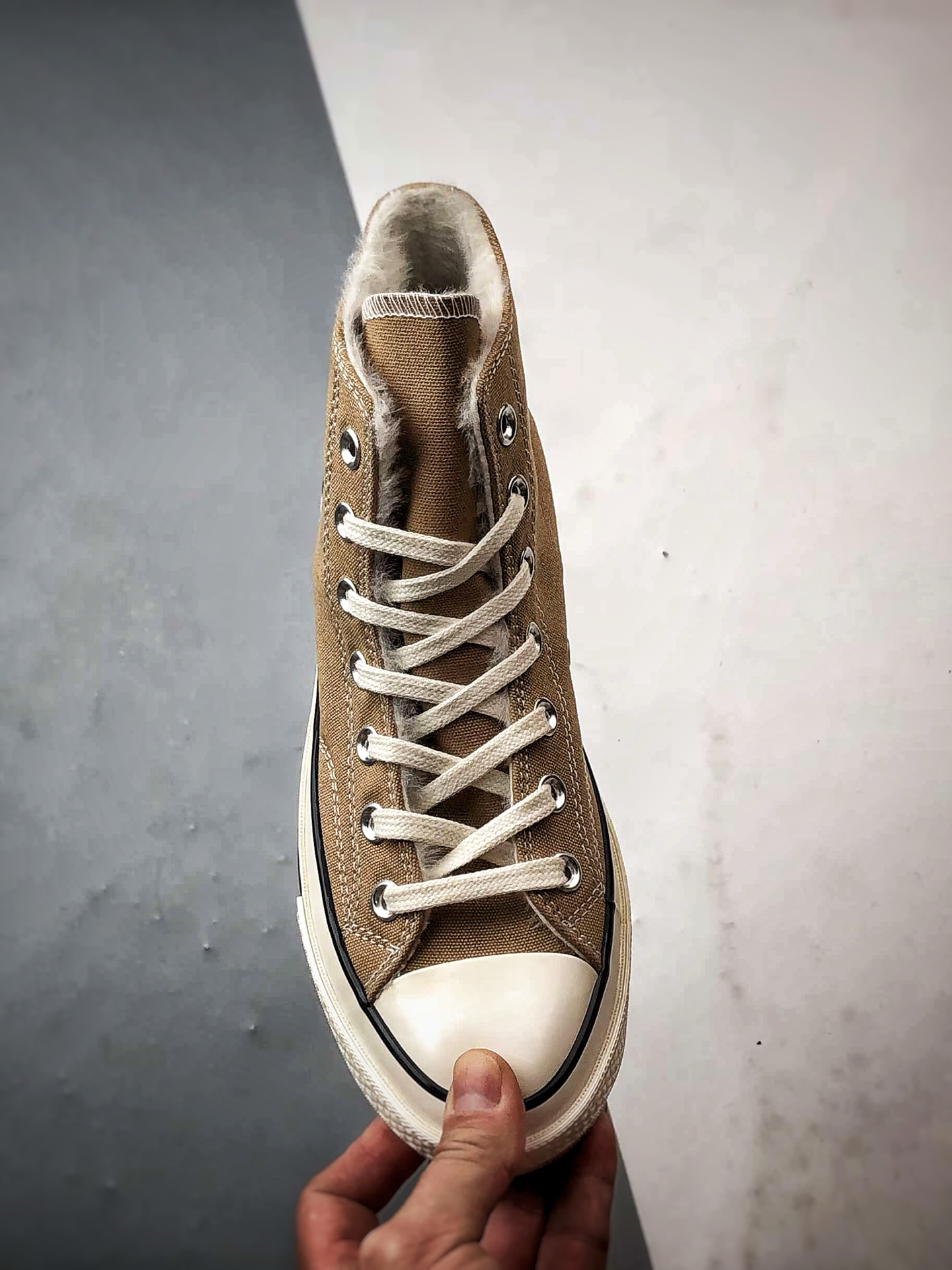 Converse Chuck 1970s 奶茶色 冬季新款 加绒款高帮板鞋