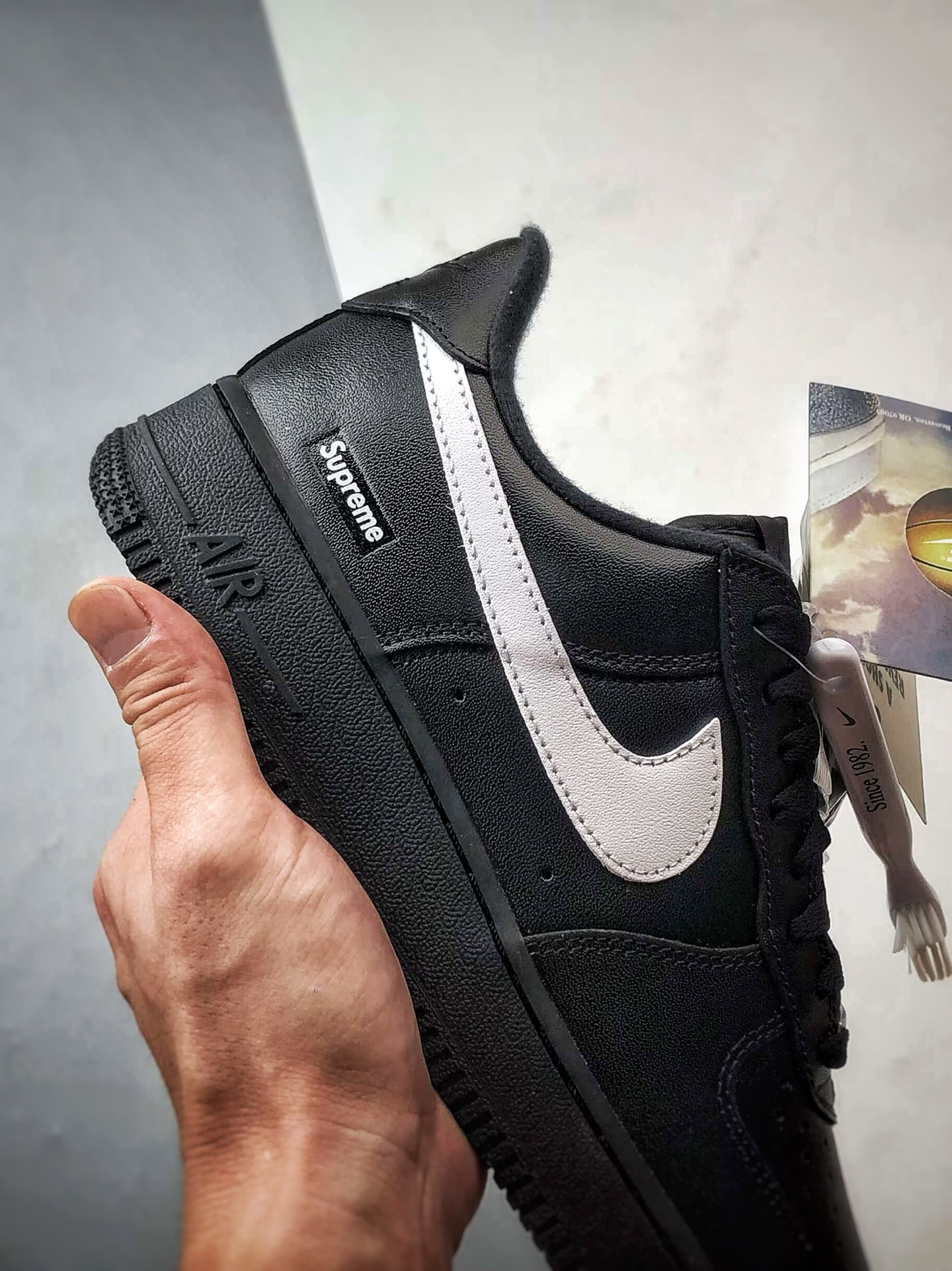 Sup x Air Force 1 Low 黑白 CU9225-002