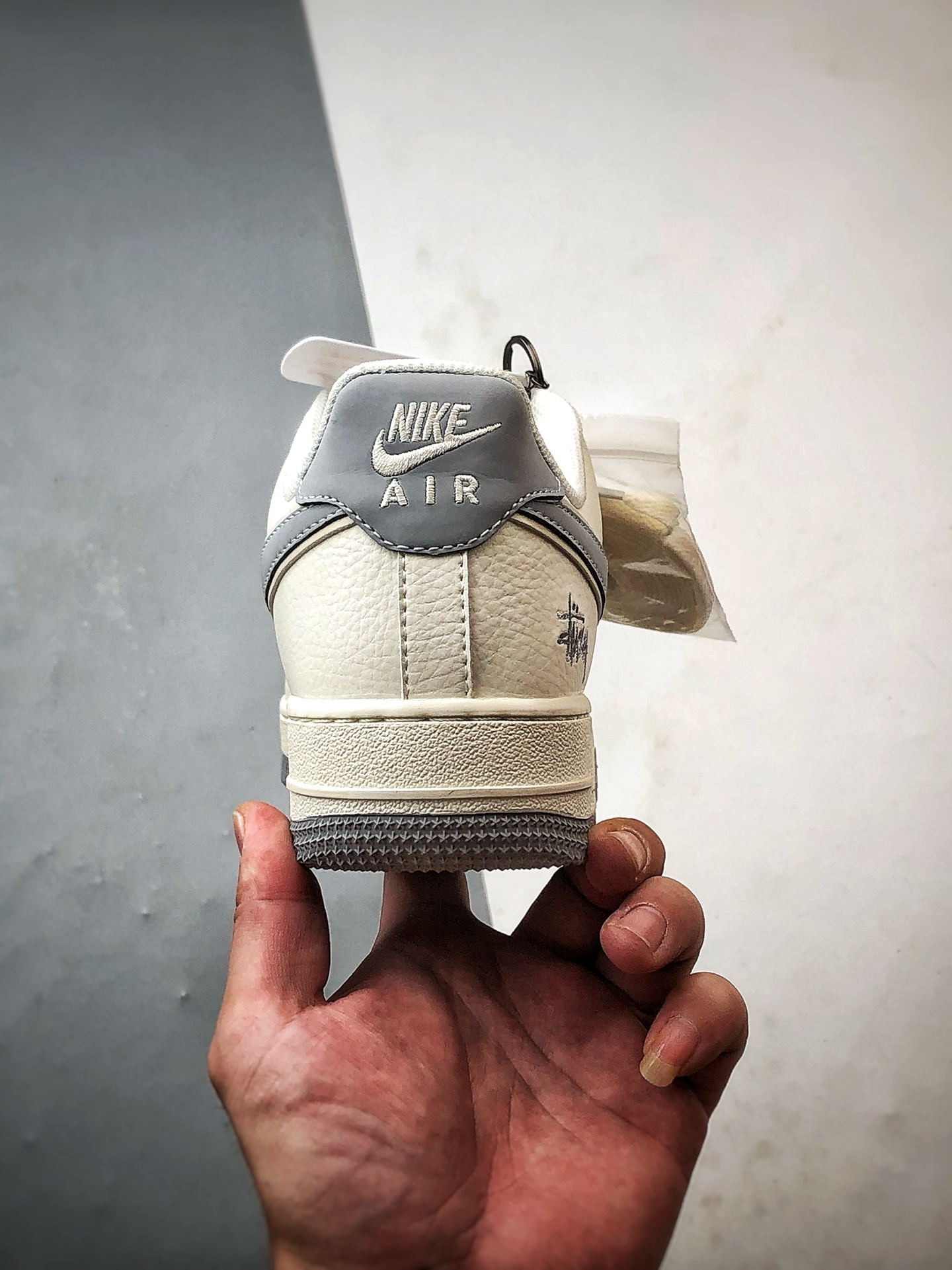 Stussy x Air Force 1 Low 米白灰三小钩 CS5288-040