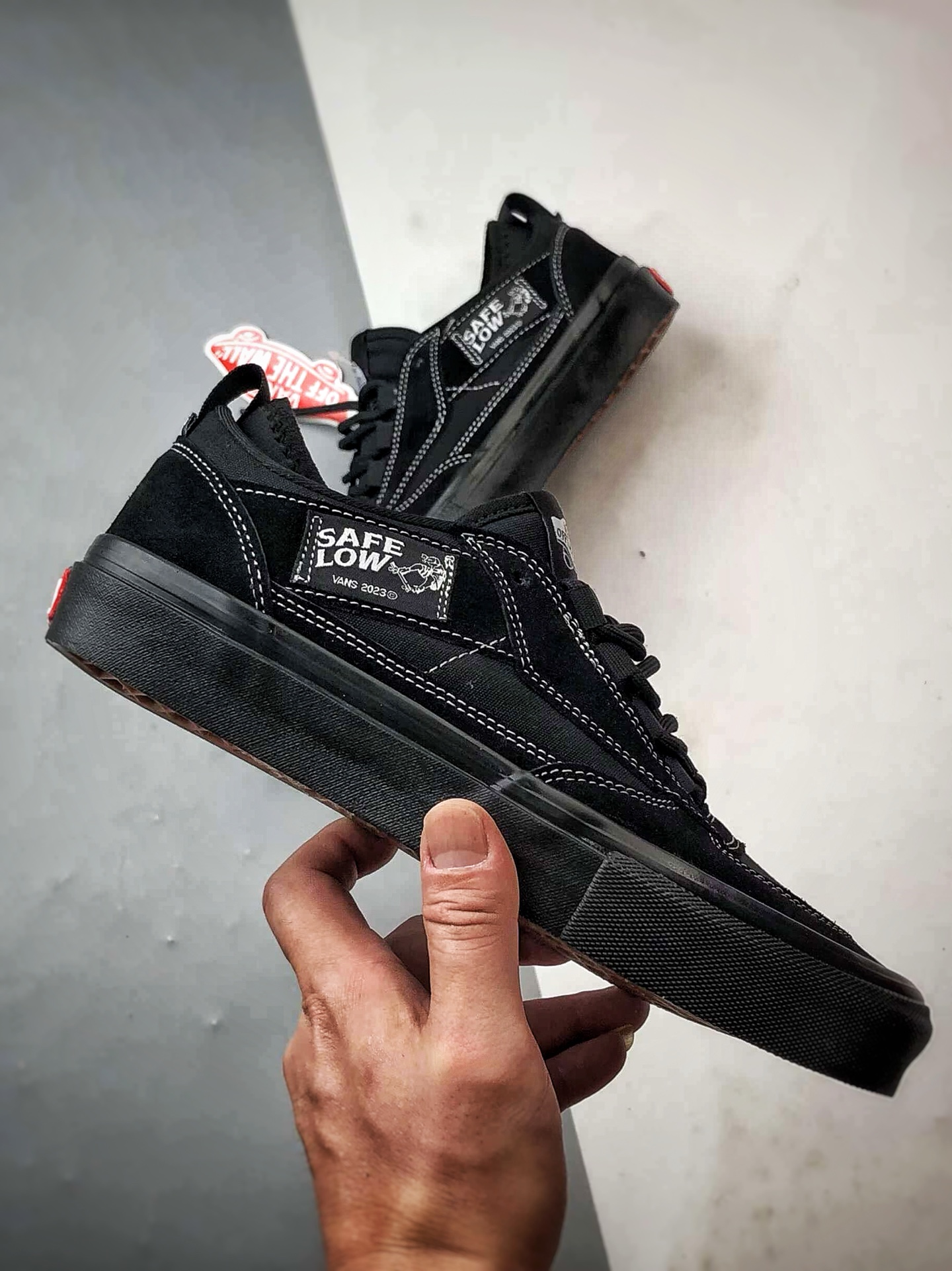 Vans Skate Safe Low 黑武士 官方新款 舒适百搭轻便滑板鞋 VN000EEHBKA