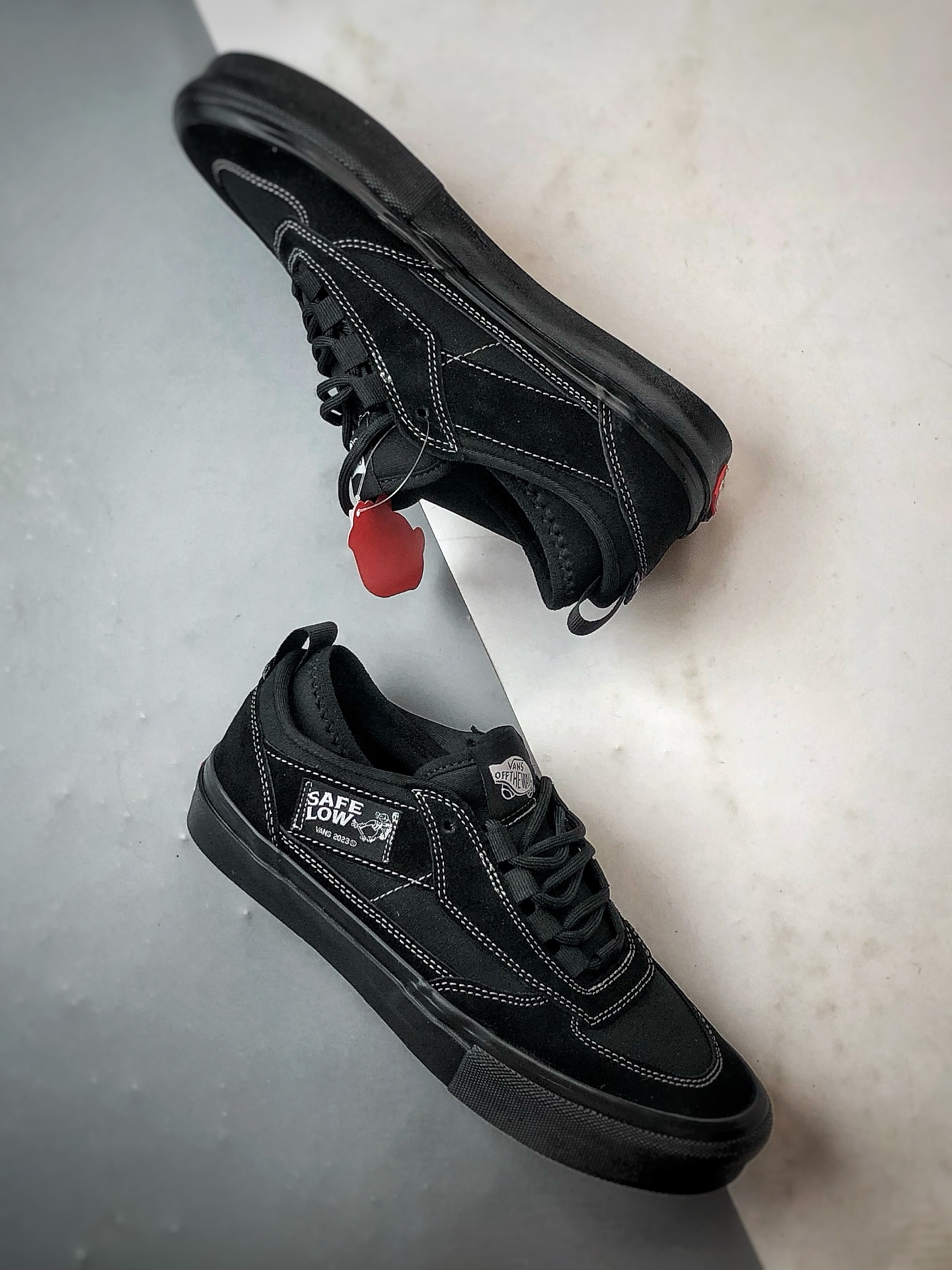 Vans Skate Safe Low 黑武士 官方新款 舒适百搭轻便滑板鞋 VN000EEHBKA