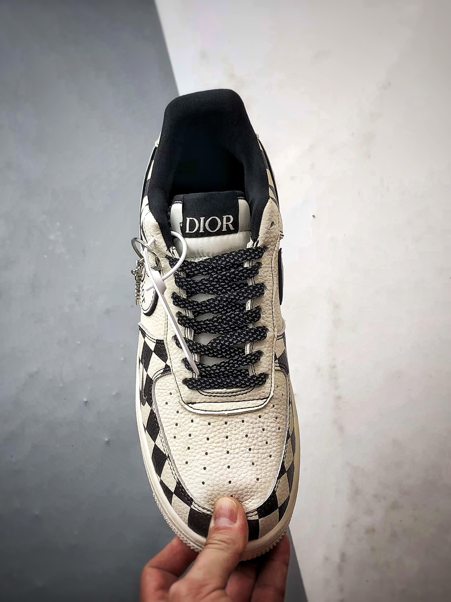 Dior x Air Force 1 Low 格子米白黑 KJ1688-022