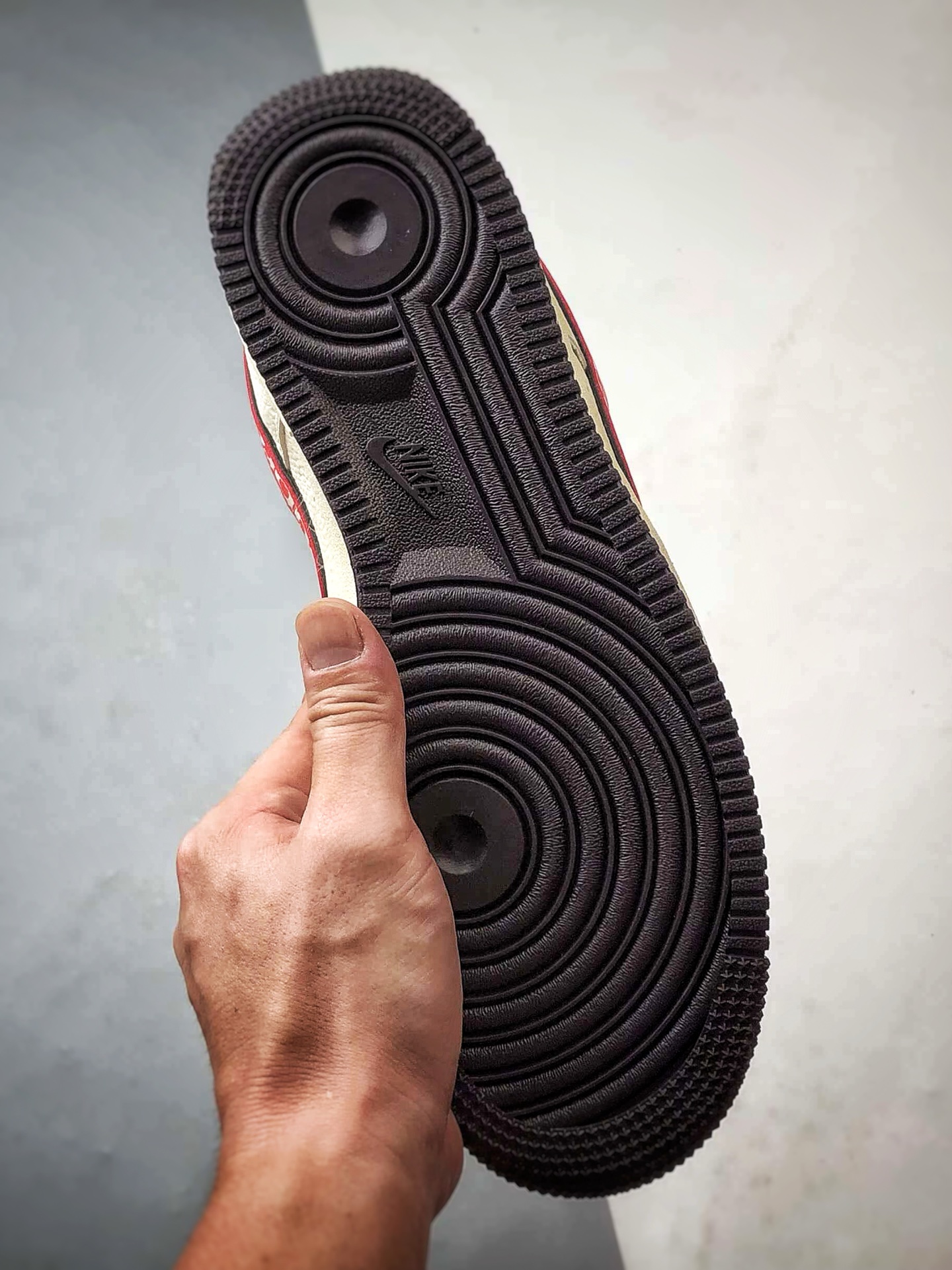 Sup x Air Force 1 Low 米棕红钩 KJ1688-019