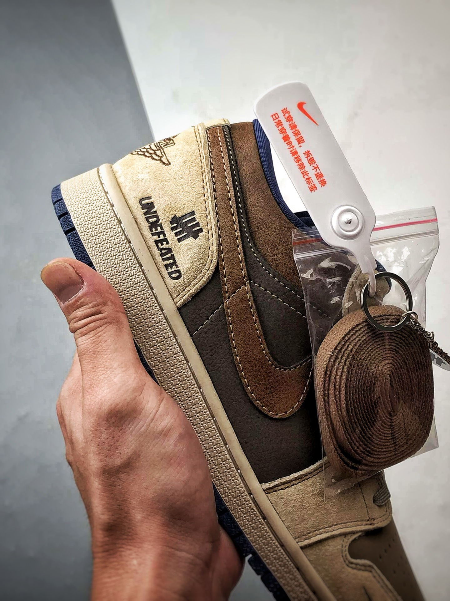 Air Jordan 1 Low ”高端定制” 五道杠猪八灰棕 QG1988-003