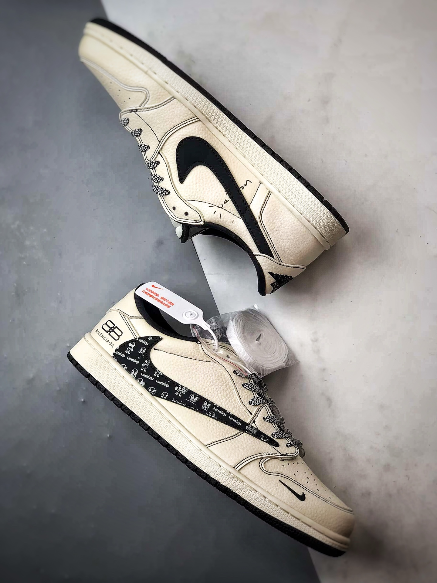 Air Jordan 1 Low ”高端定制” 巴黎米白黑印花倒钩 DS2025-002-High Quatity Cheap Brand wholesale wholesaler seller Clothes Bags handbags Sneakers Top Fashion Clothing Shoes from China Factory Chinese suppliers best Quality Beautiful Price Air Jordan 1 Low ”高端定制” 巴黎米白黑印花倒钩 DS2025-002