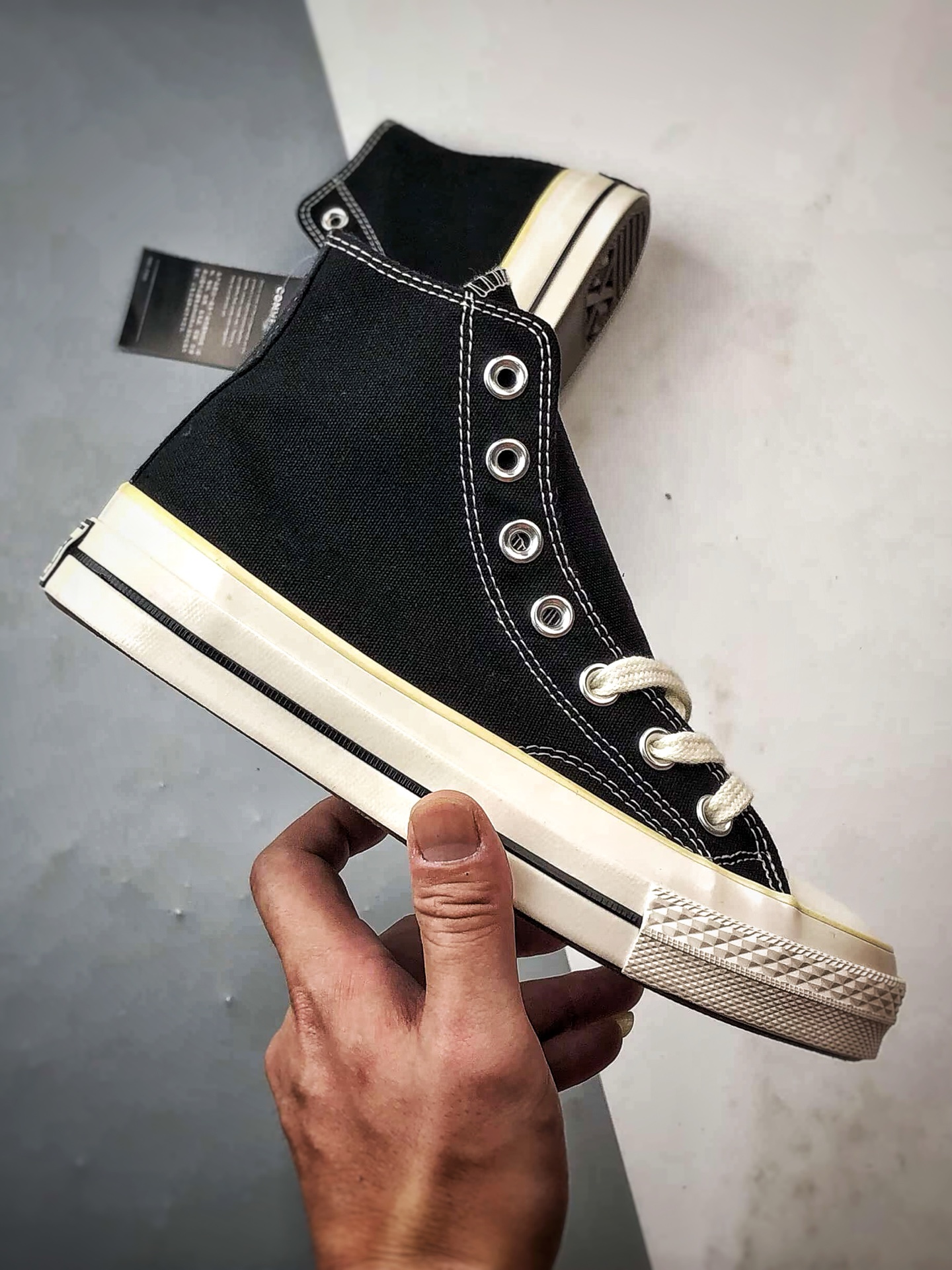 Converse x Our Legacy 黑色 太极阴阳联名高帮帆布鞋 A17694C
