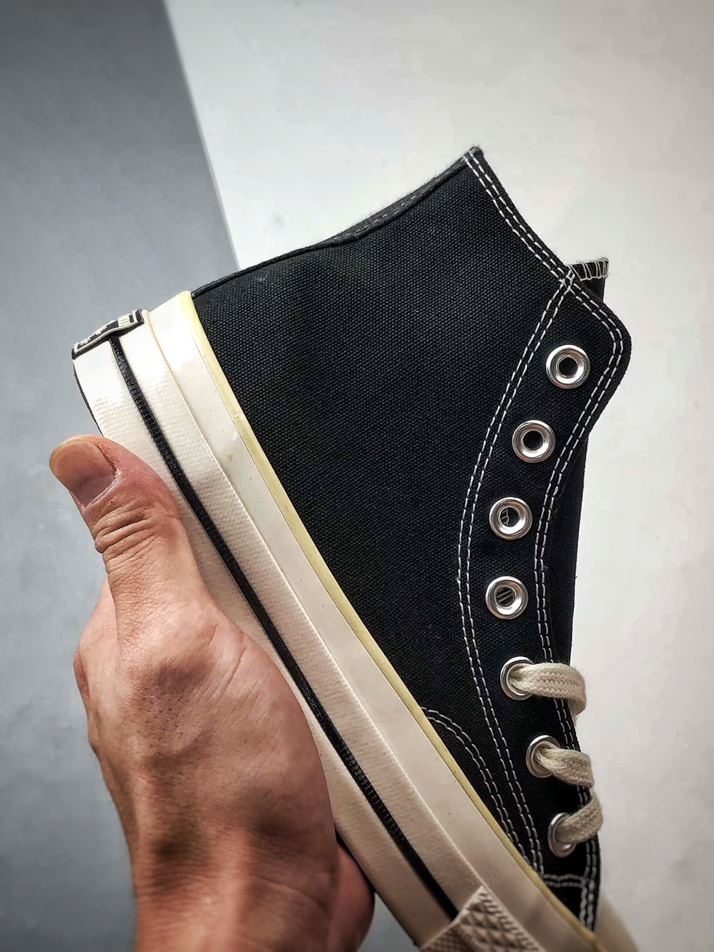 Converse x Our Legacy 黑色 太极阴阳联名高帮帆布鞋 A17694C