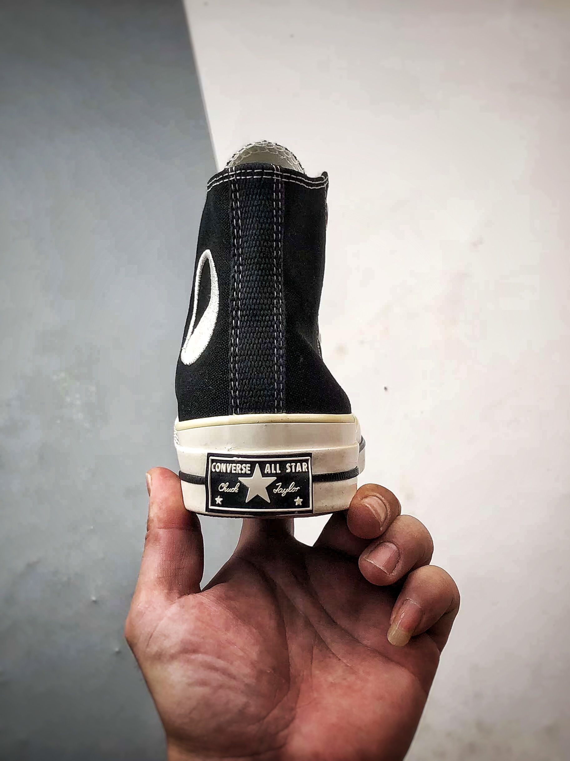 Converse x Our Legacy 黑色 太极阴阳联名高帮帆布鞋 A17694C